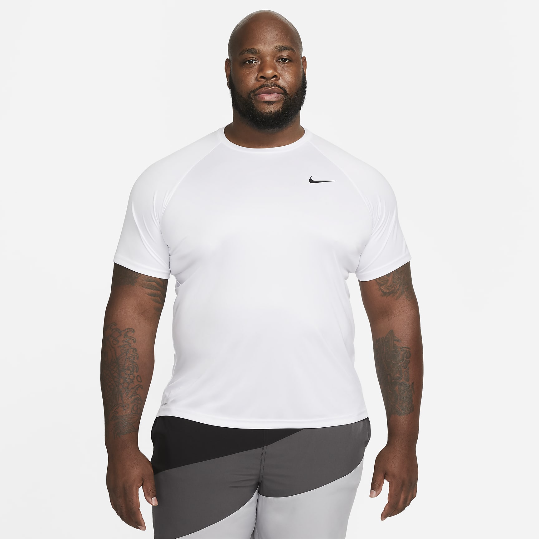 Nike Essential Dri-FIT Men's Short-Sleeve Swim Hydroguard (Extended Size)