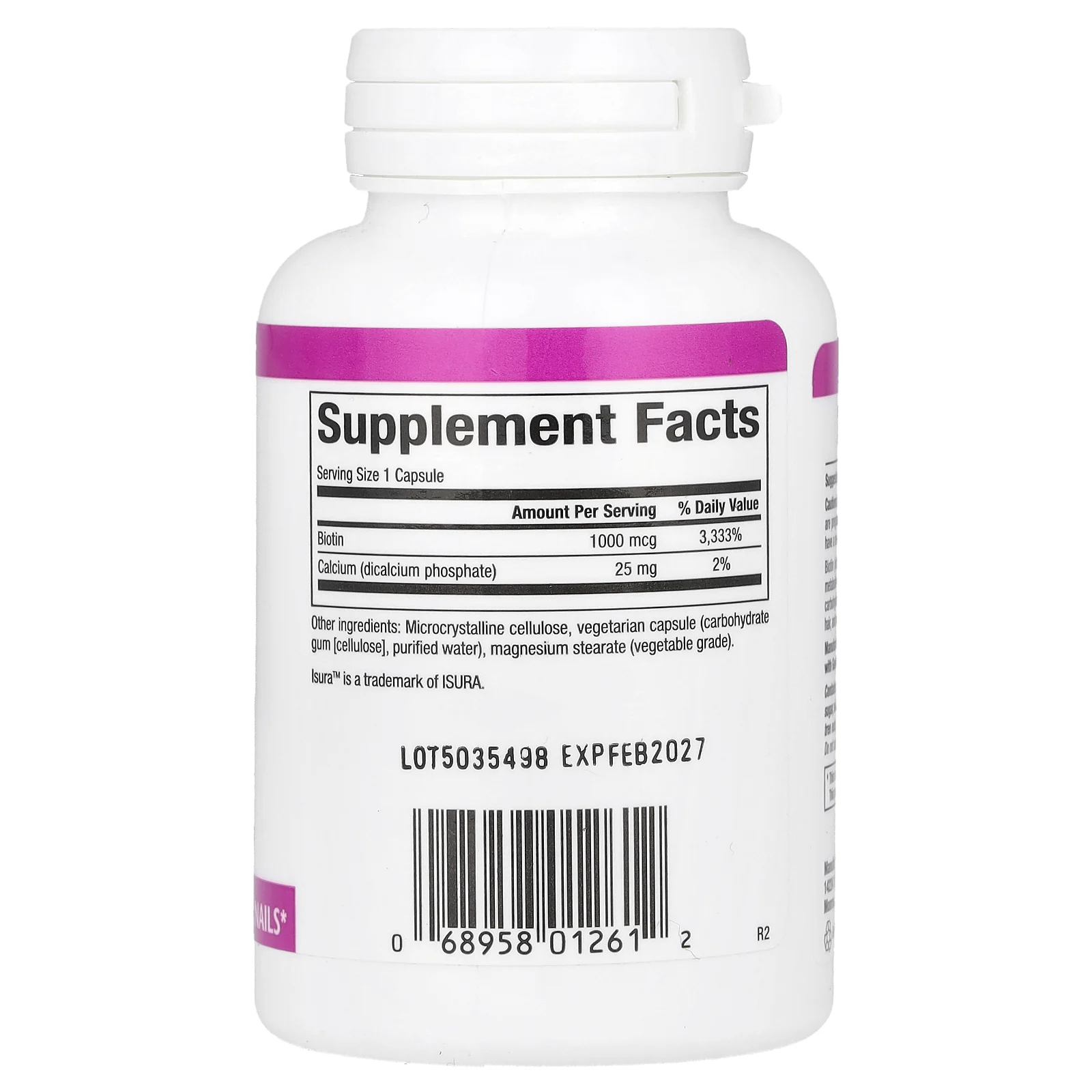 Natural Factors, Биотин, 1000 мкг, 90 вегетарианских капсул