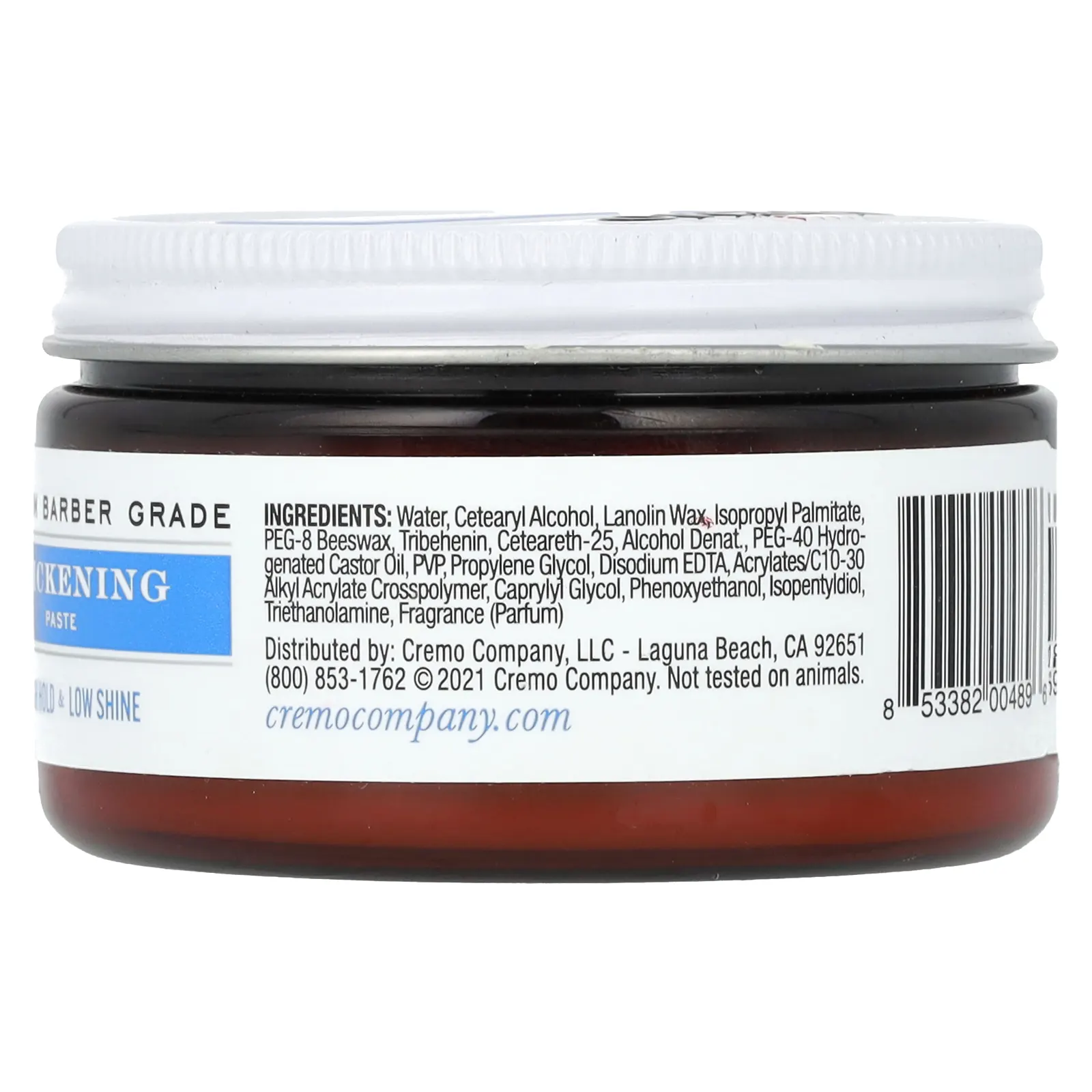 Cremo, паста для загустения, высокой фиксации и слабого блеска, 113 г (4 унции)