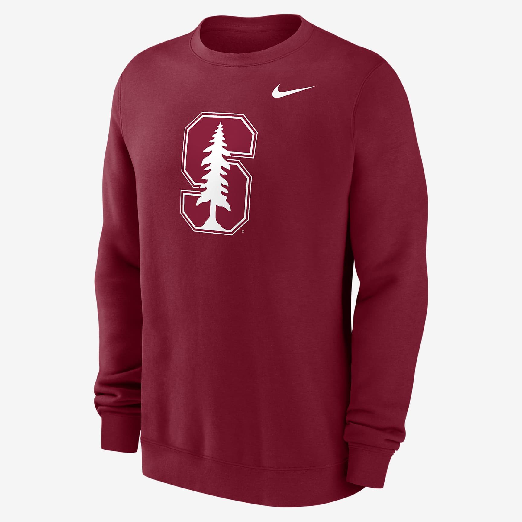 Stanford Cardinal Primetime Logo Men's Nike College Pullover Crew Crew