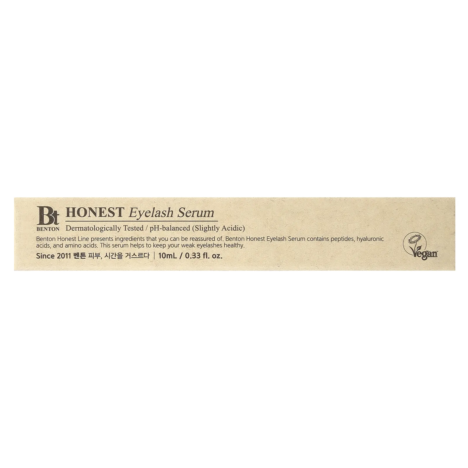 Benton, Honest, сыворотка для ресниц, 10 мл (0,33 жидк. Унции)