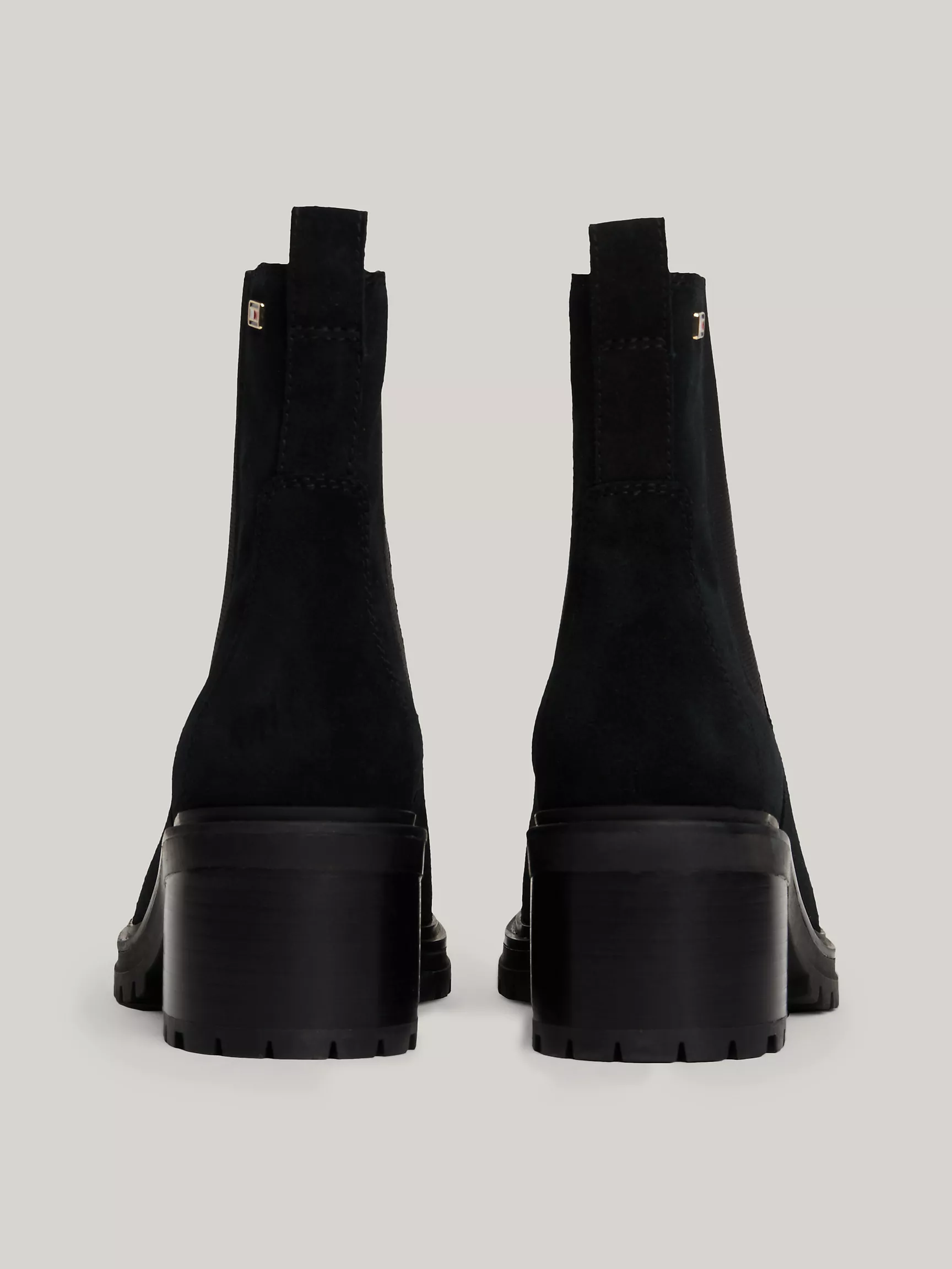 Женские ботинки Tommy Hilfiger, Замшевые челси на широком каблуке