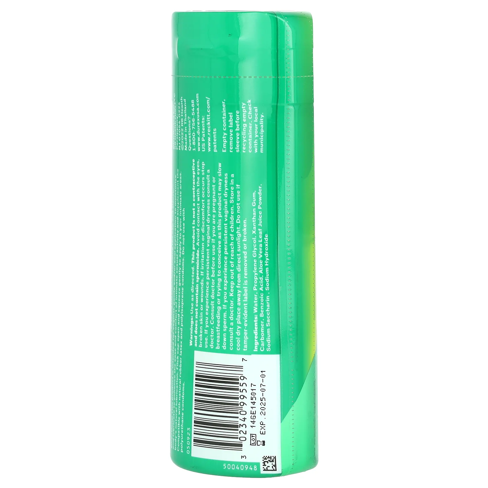 Durex, Touch & Play, смазка для личной гигиены, алоэ вера, 200 мл (6,76 жидк. унции)