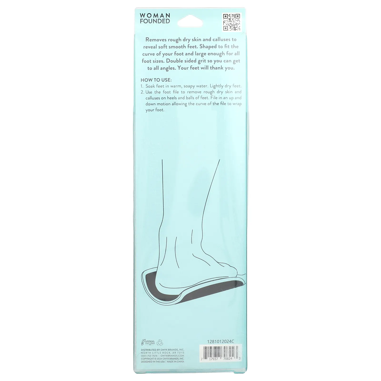Onyx Professional, Hug Me Smooth, изогнутая пилка для ног XL, 1 пилка