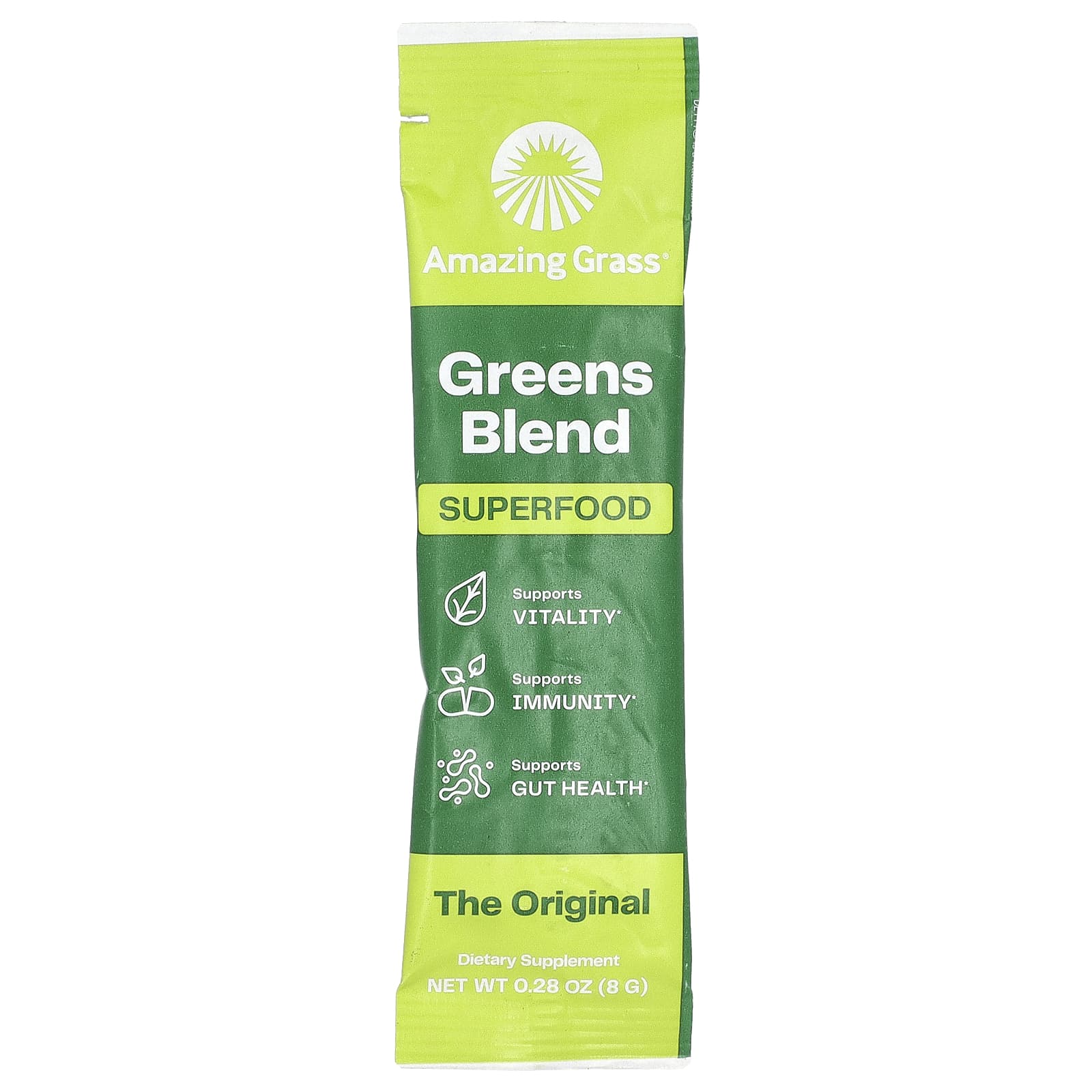 Amazing Grass, Greens Blend, SuperFood, The Original, 15 отдельных пакетиков по 8 г (0,28 унции)
