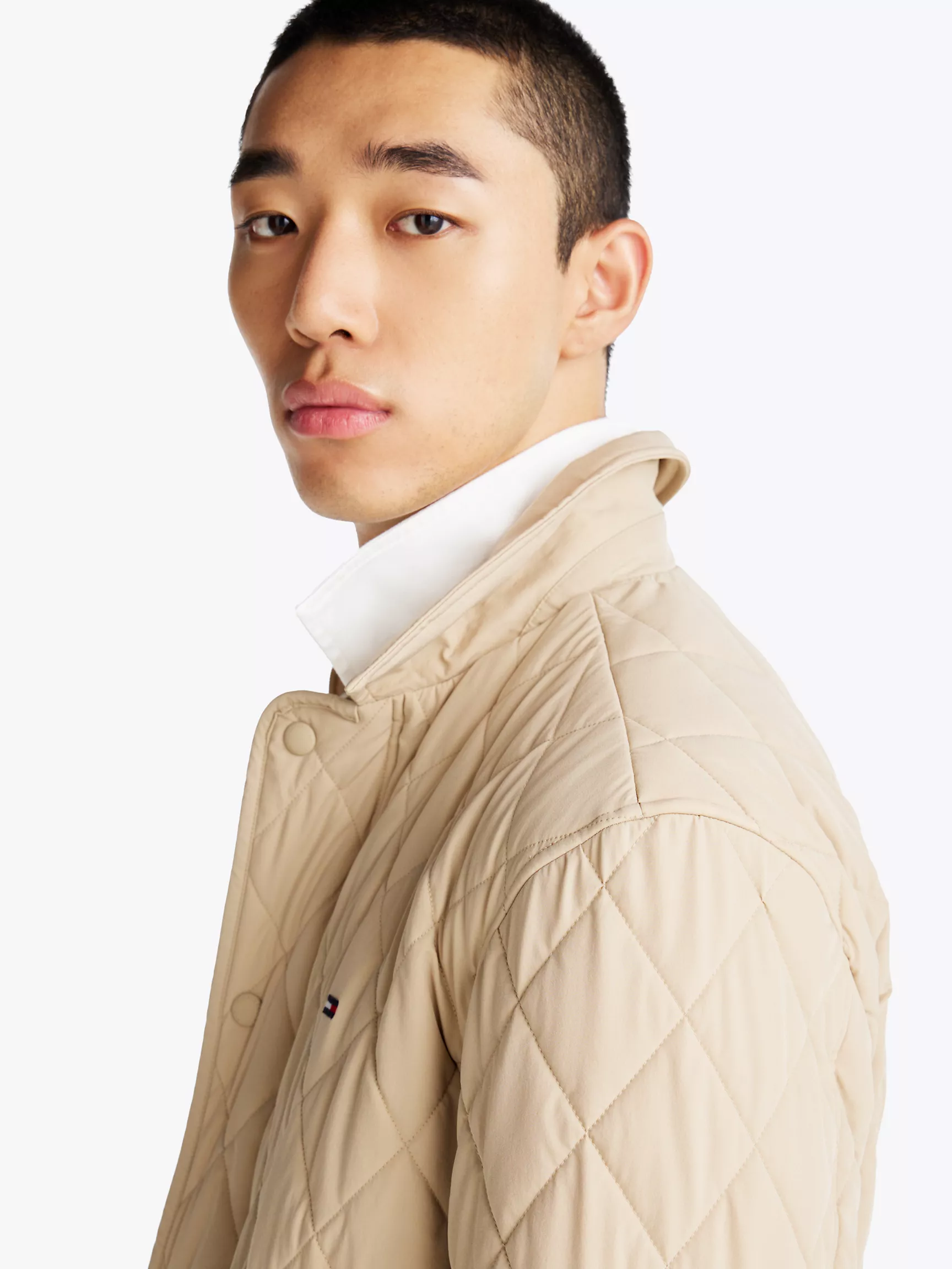 Мужская куртка Tommy Hilfiger, Стеганая рабочая куртка с ромбовидным узором