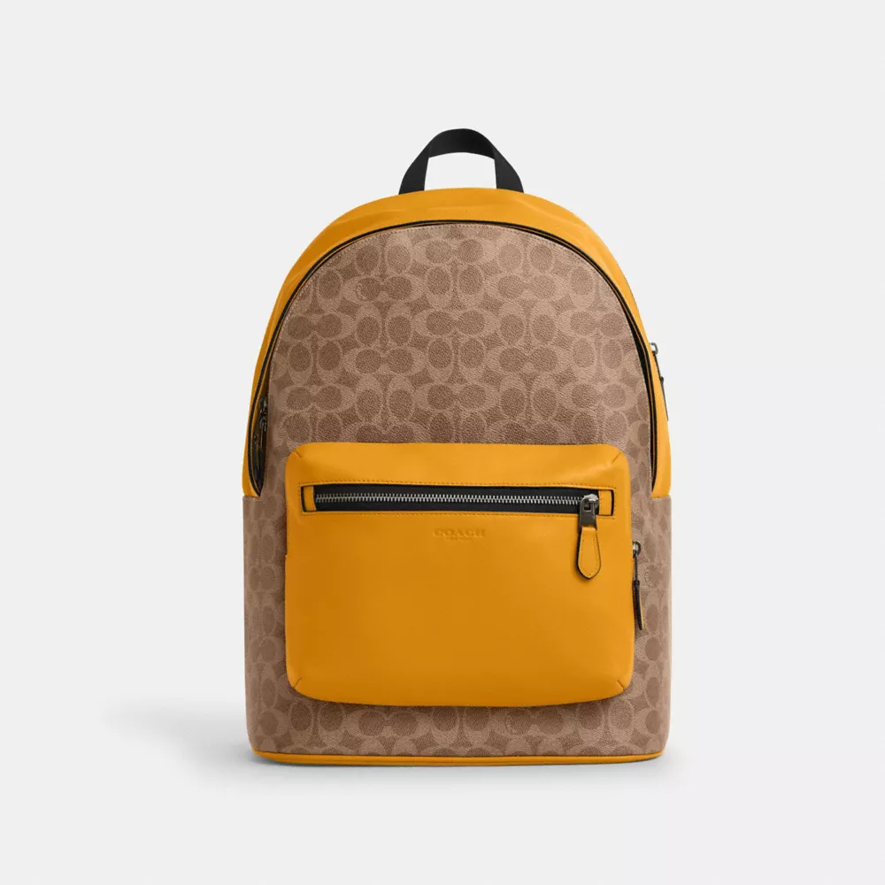 Рюкзак COACH West Backpack In Colorblock Signature Canvas