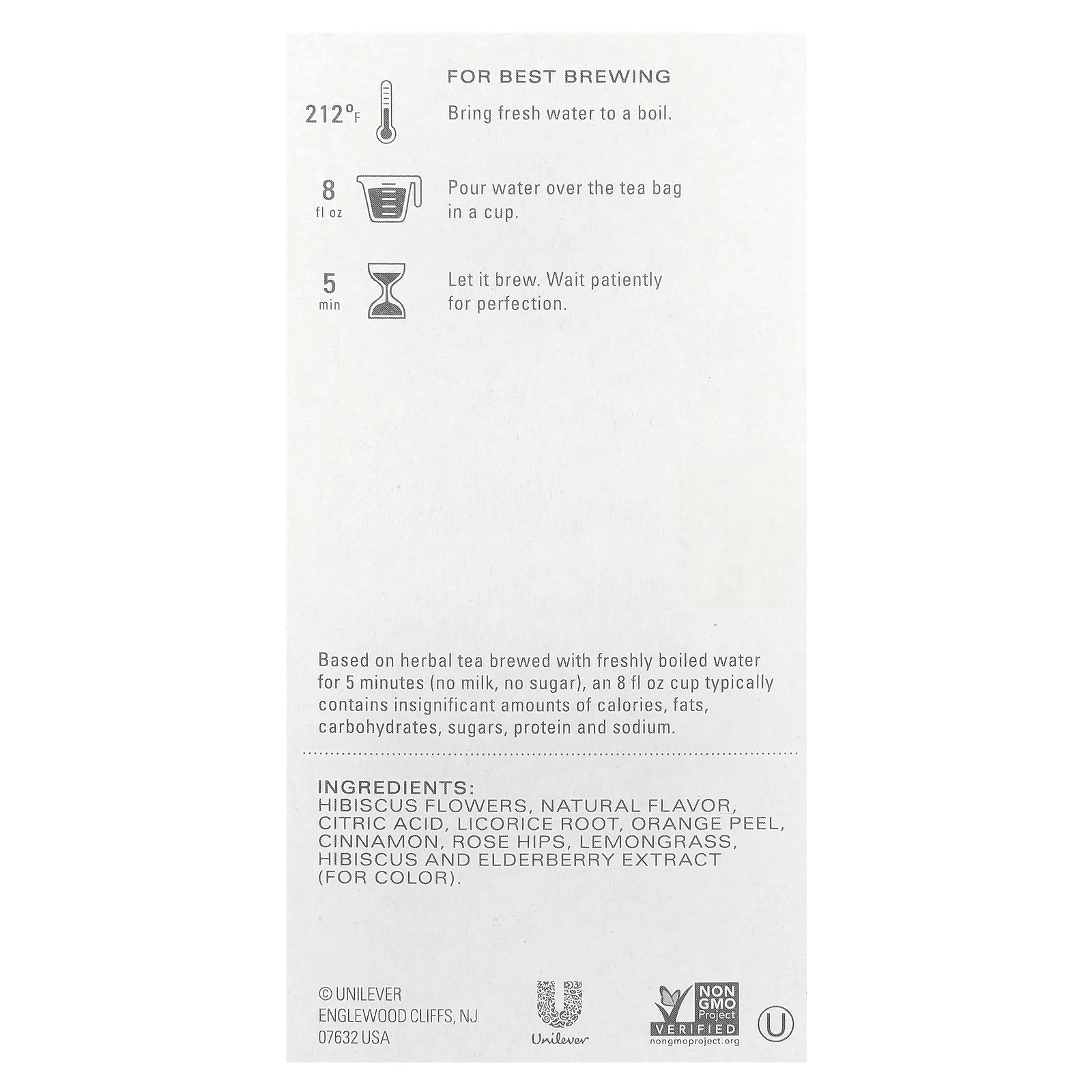 Tazo Teas, Herbal Tea, Passion, без кофеина, 20 чайных пакетиков, 52 г (1,8 унции)