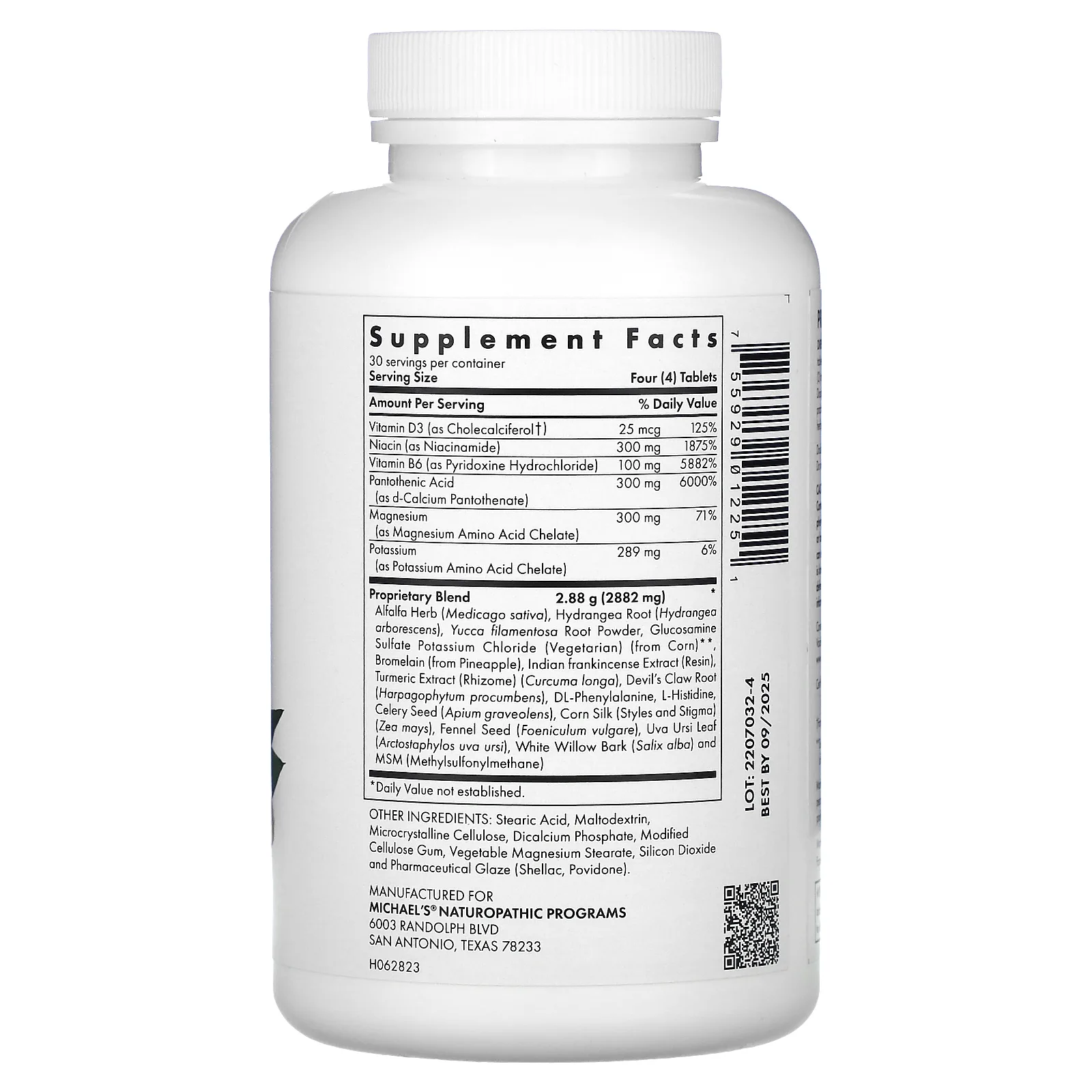 Michael's Naturopathic, Joint Mobility Factors, 120 вегетарианских таблеток