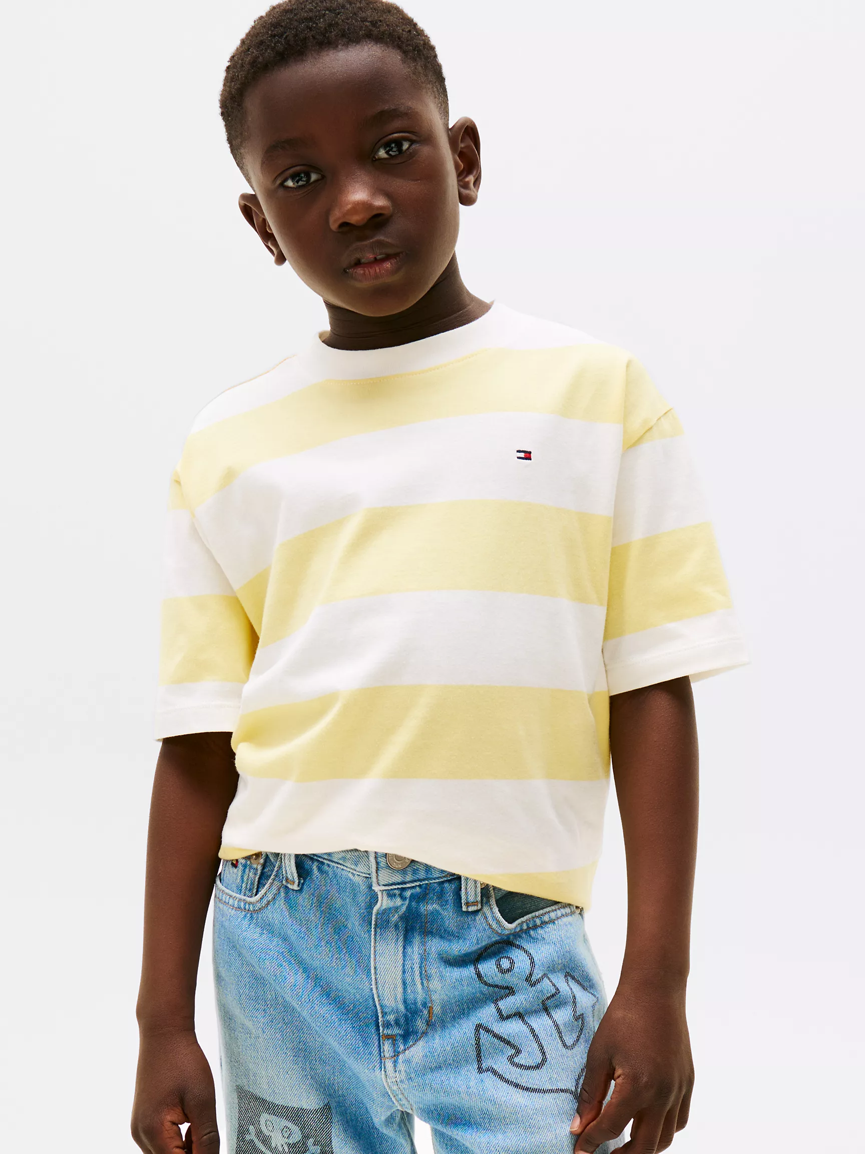 Футболка Tommy Hilfiger для мальчиков, Детская полосатая футболка