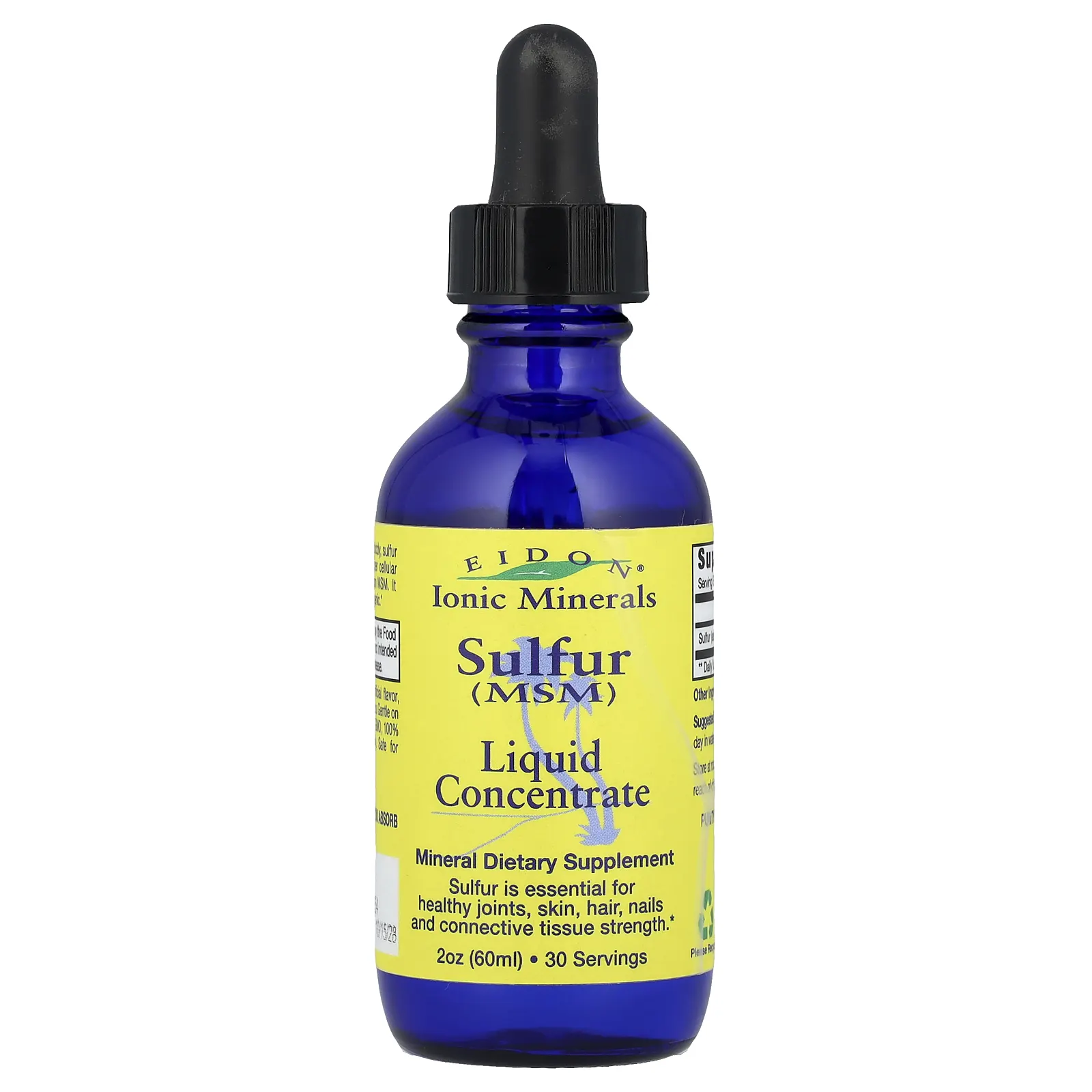 Eidon Ionic Minerals, Сера, жидкий концентрат, 60 мл (2 унции)