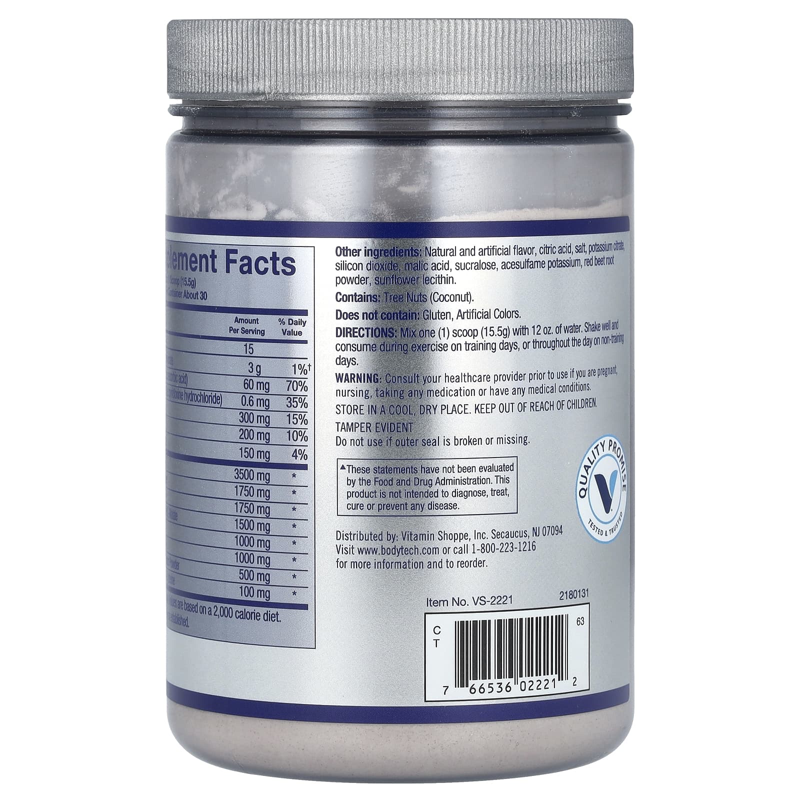BodyTech, Elite, Ultimate BCAA, со вкусом фруктового пунша, 465 г (16,4 унции)