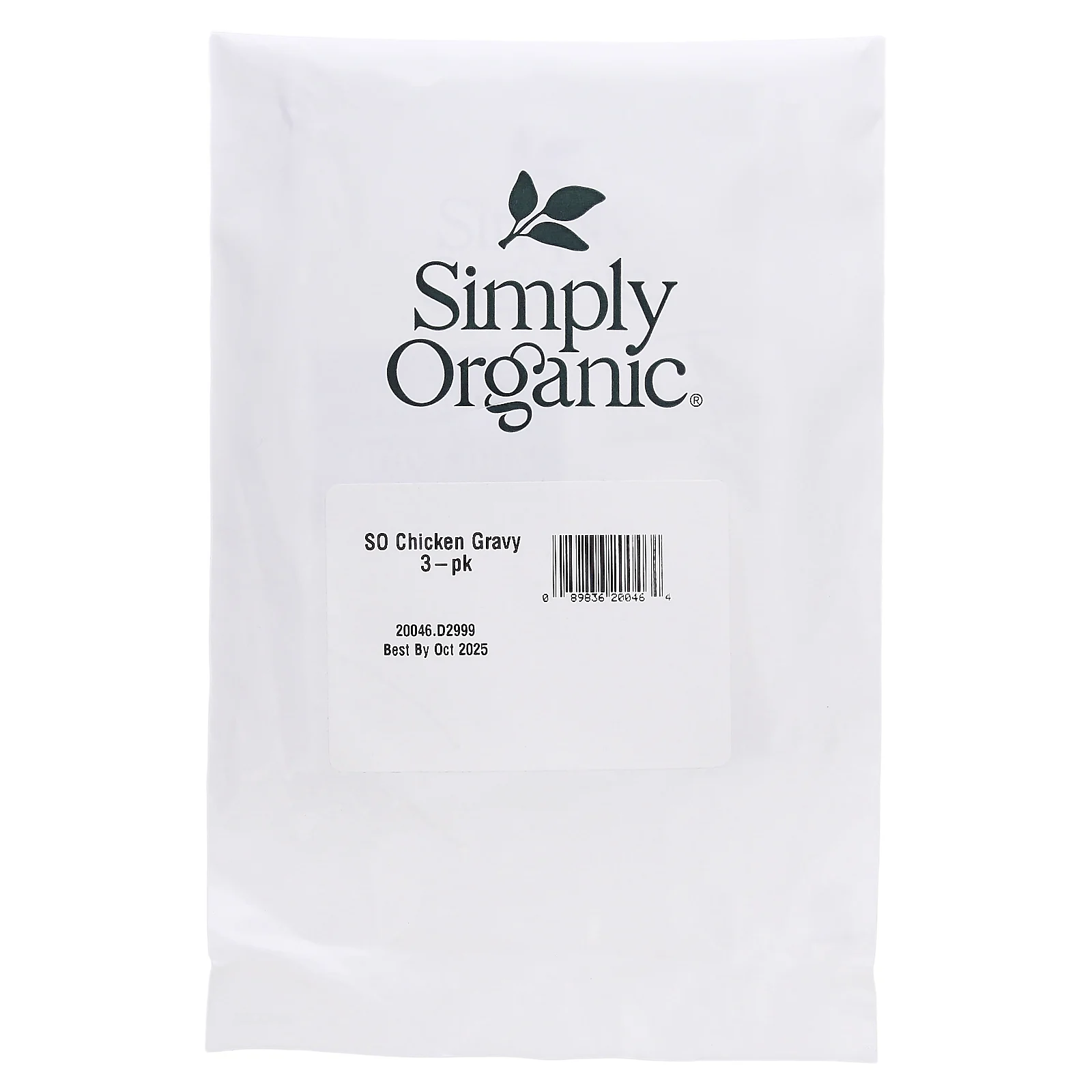 Simply Organic, смесь для куриной подливы, 3 пакетика по 24 г (0,85 унции)