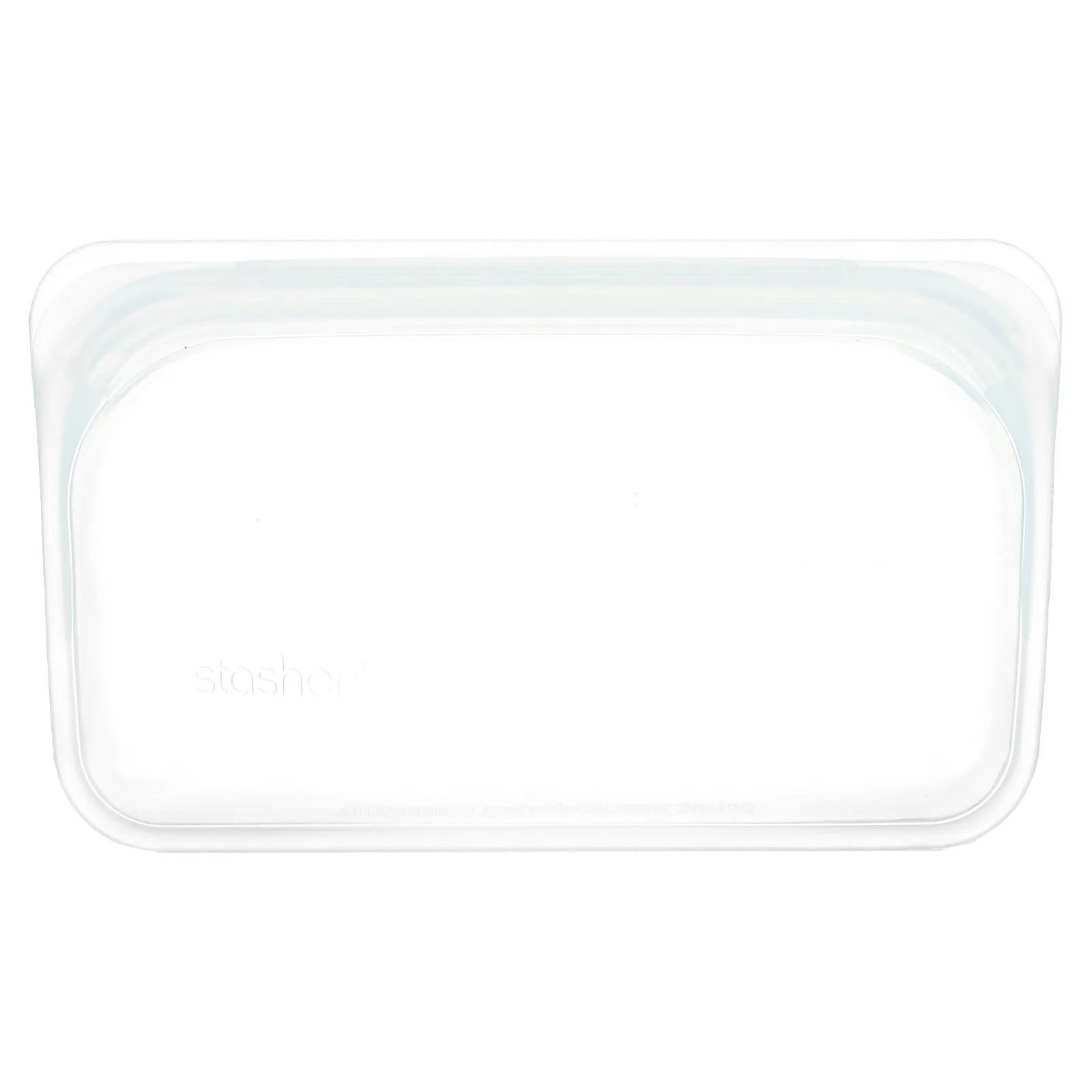 Stasher, Многоразовая силиконовая сумка для еды, для маленьких закусок, прозрачная, 9,9 ж. унц. (293,5 мл)