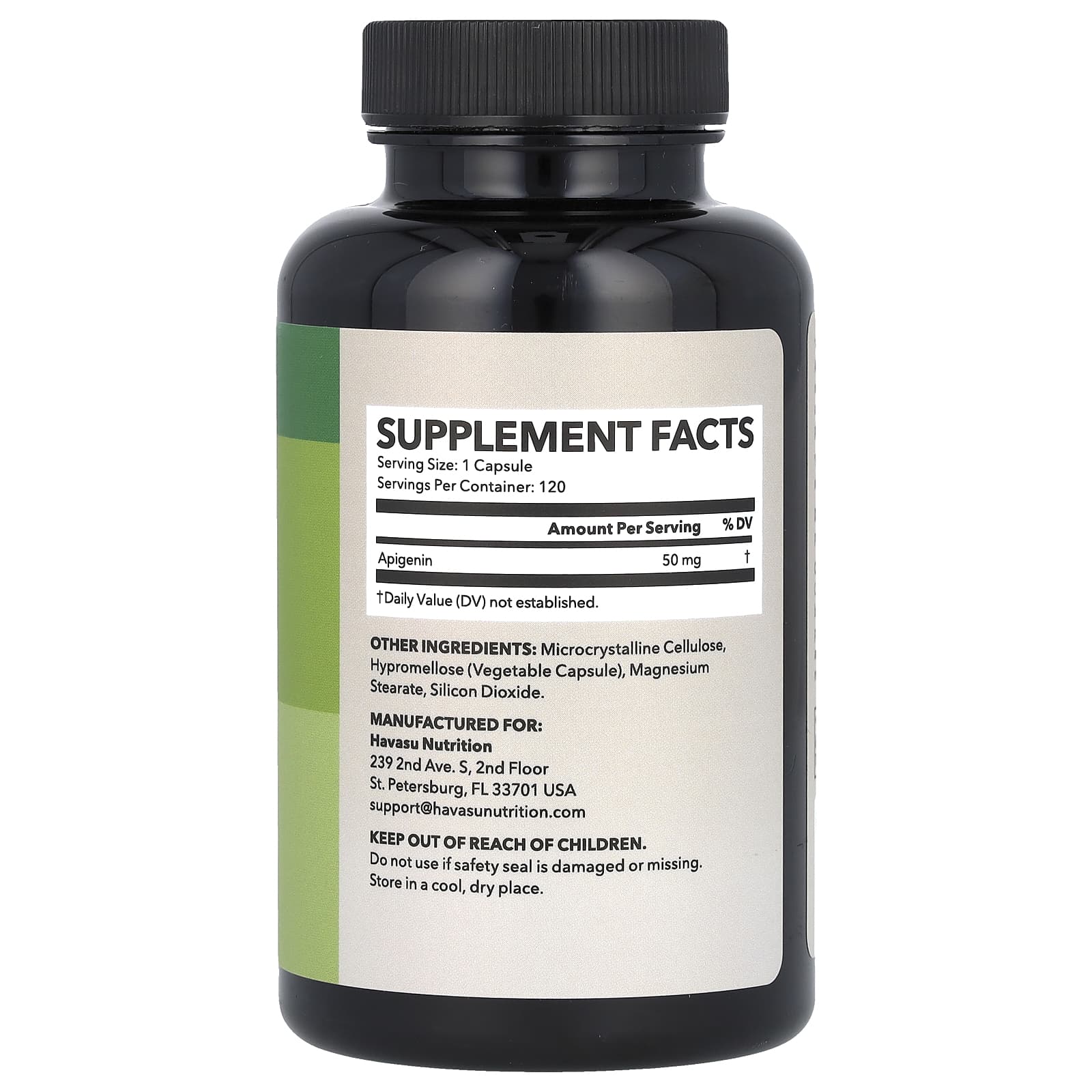 Havasu Nutrition, Апигенин, 50 мг, 120 капсул