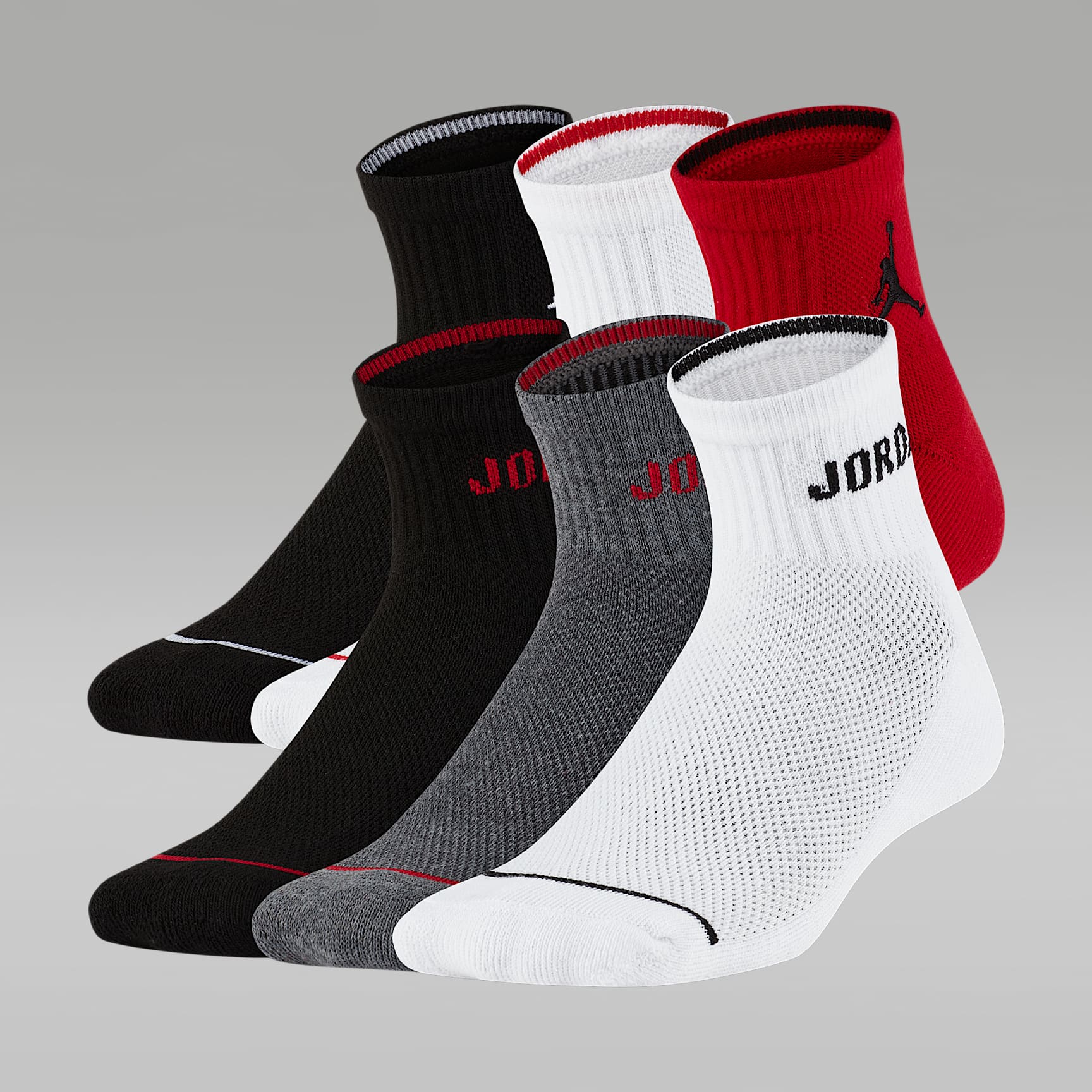 Jordan Big Kids' Legend Ankle Socks (6 Pairs)