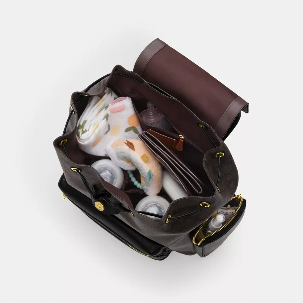 Рюкзак COACH Baby Backpack In Signature Canvas