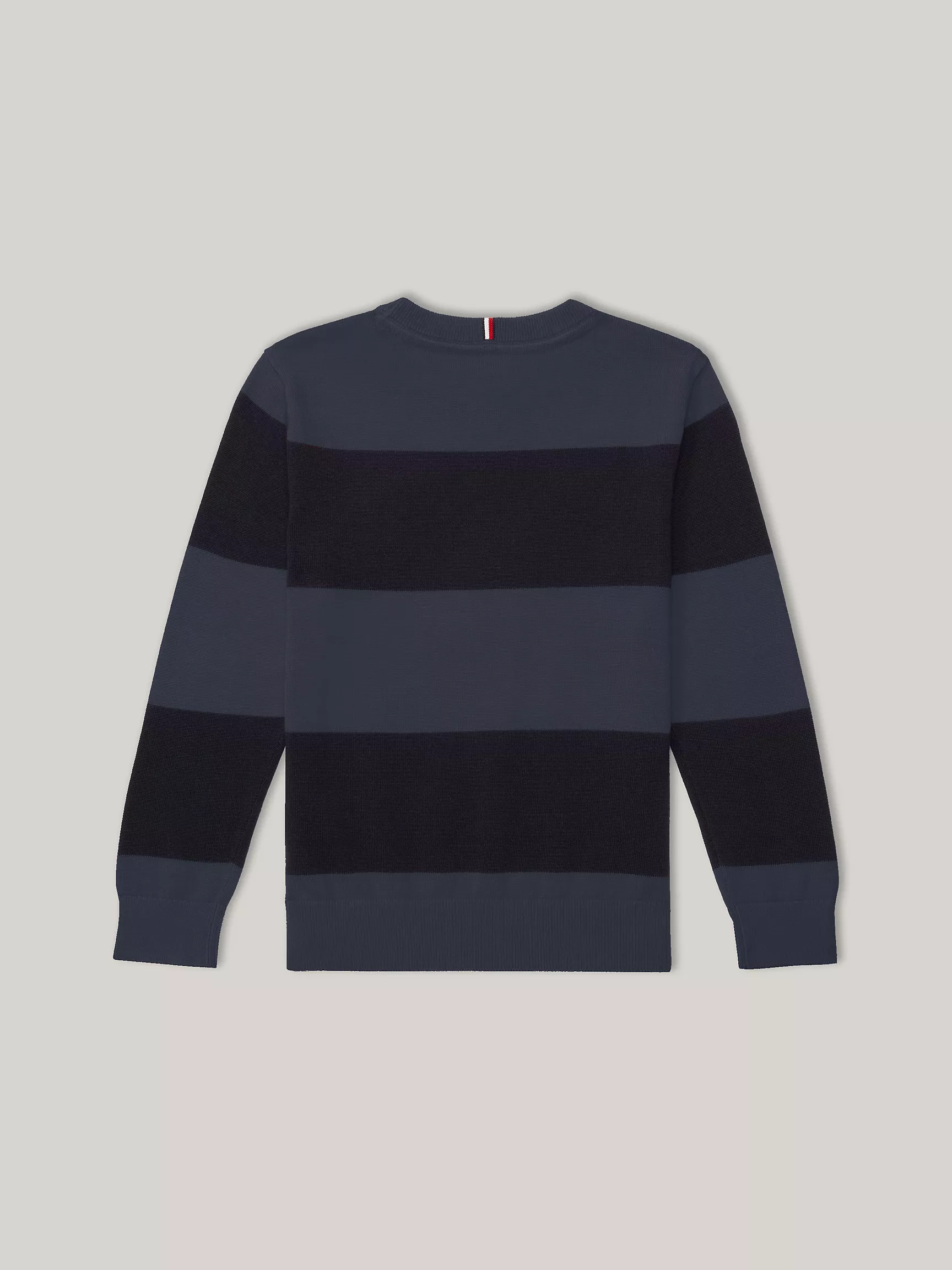 Свитер для мальчика Tommy Hilfiger, Детский свитер с круглым вырезом в регбийскую полоску