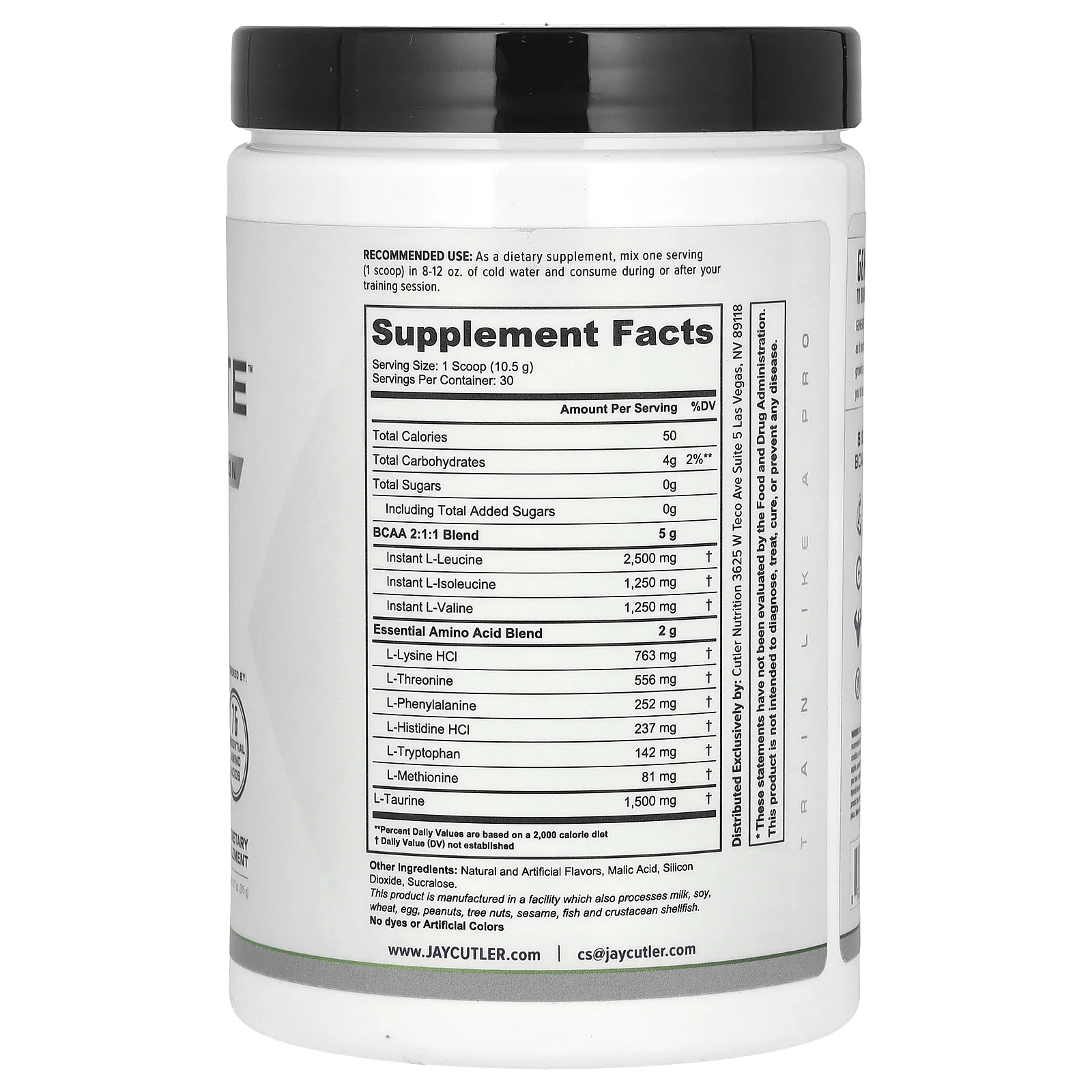 Cutler Nutrition, Generate, превосходный настой с BCAA и EAA, со вкусом пина колады, 315 г (11,11 унции)