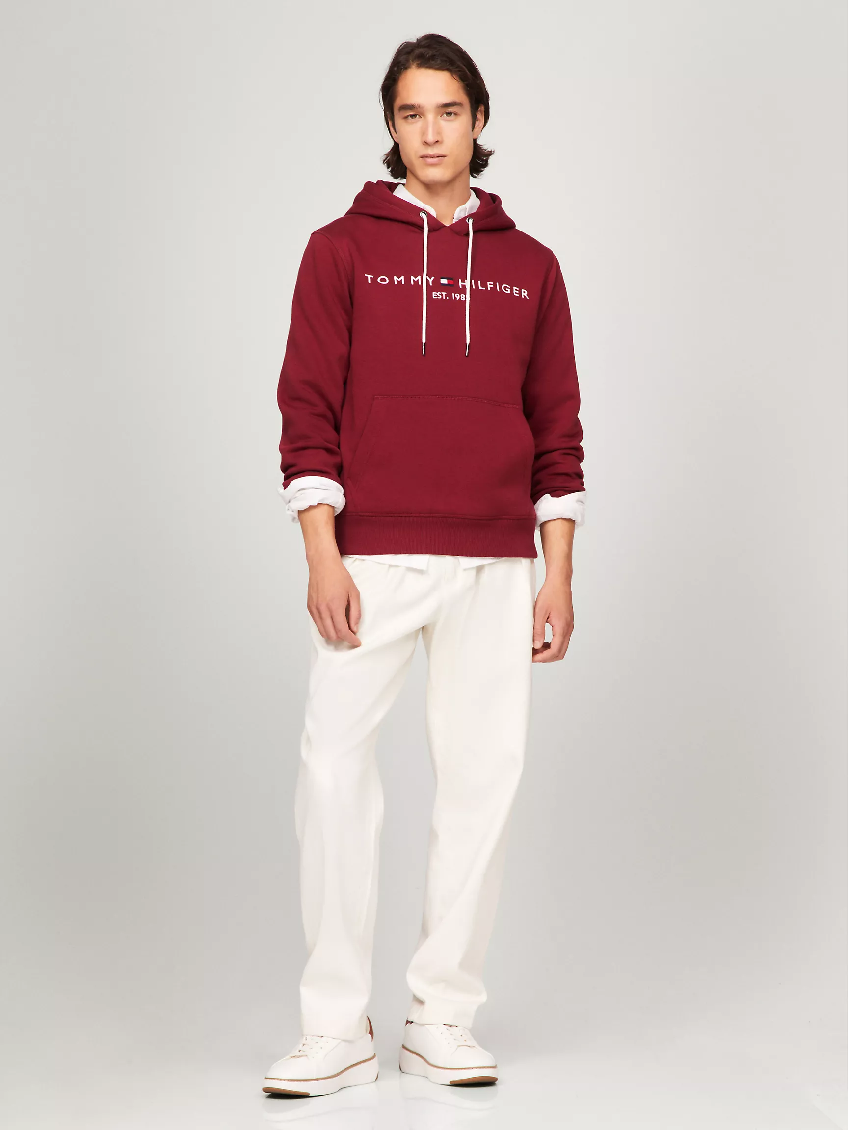 Мужское худи Tommy Hilfiger, Худи с вышитым логотипом Tommy