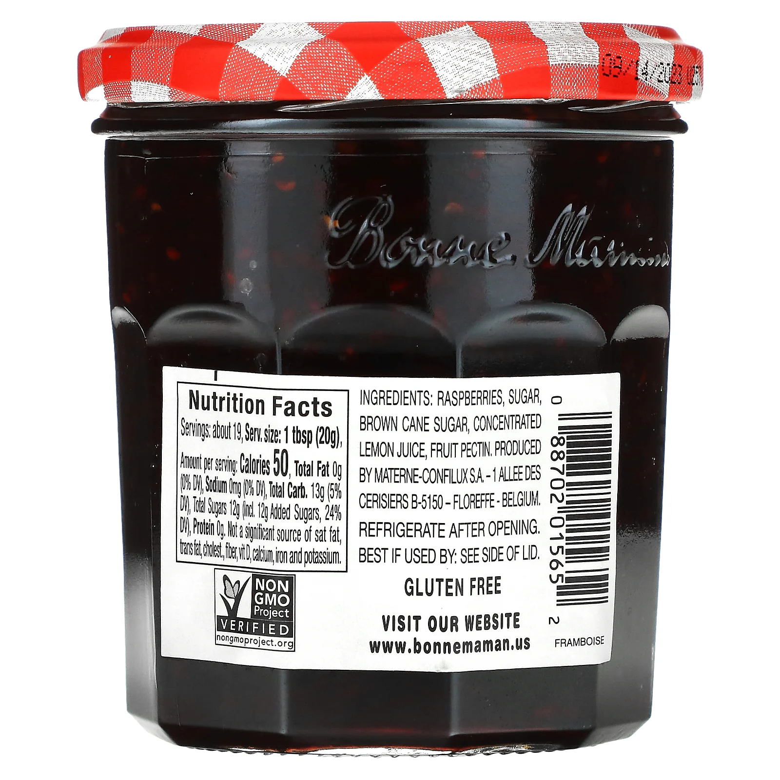 Bonne Maman, Малиновый джем, 13 унций (370 г)
