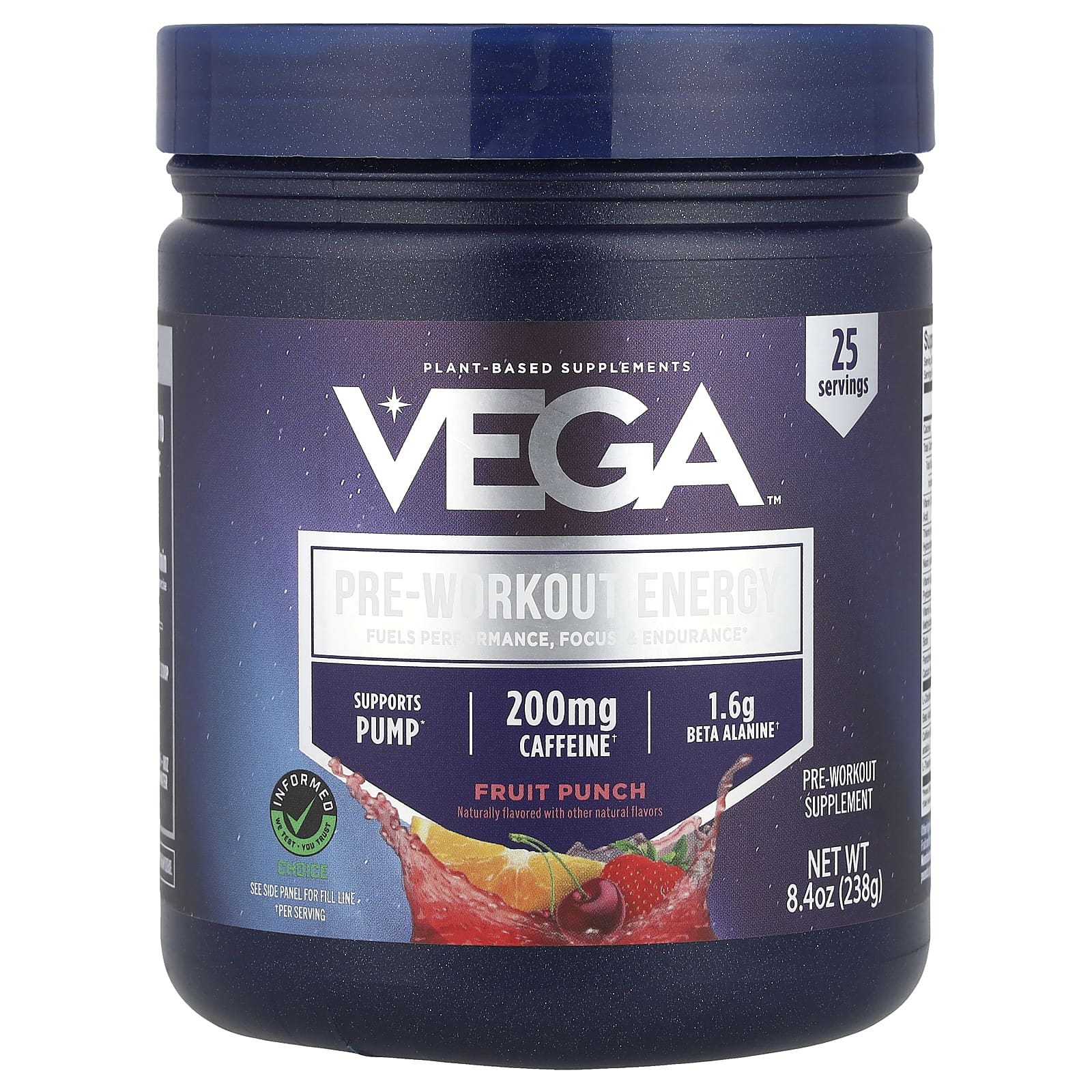 Vega, Pre-Workout Energy, фруктовый пунш, 238 г (8,4 унции)