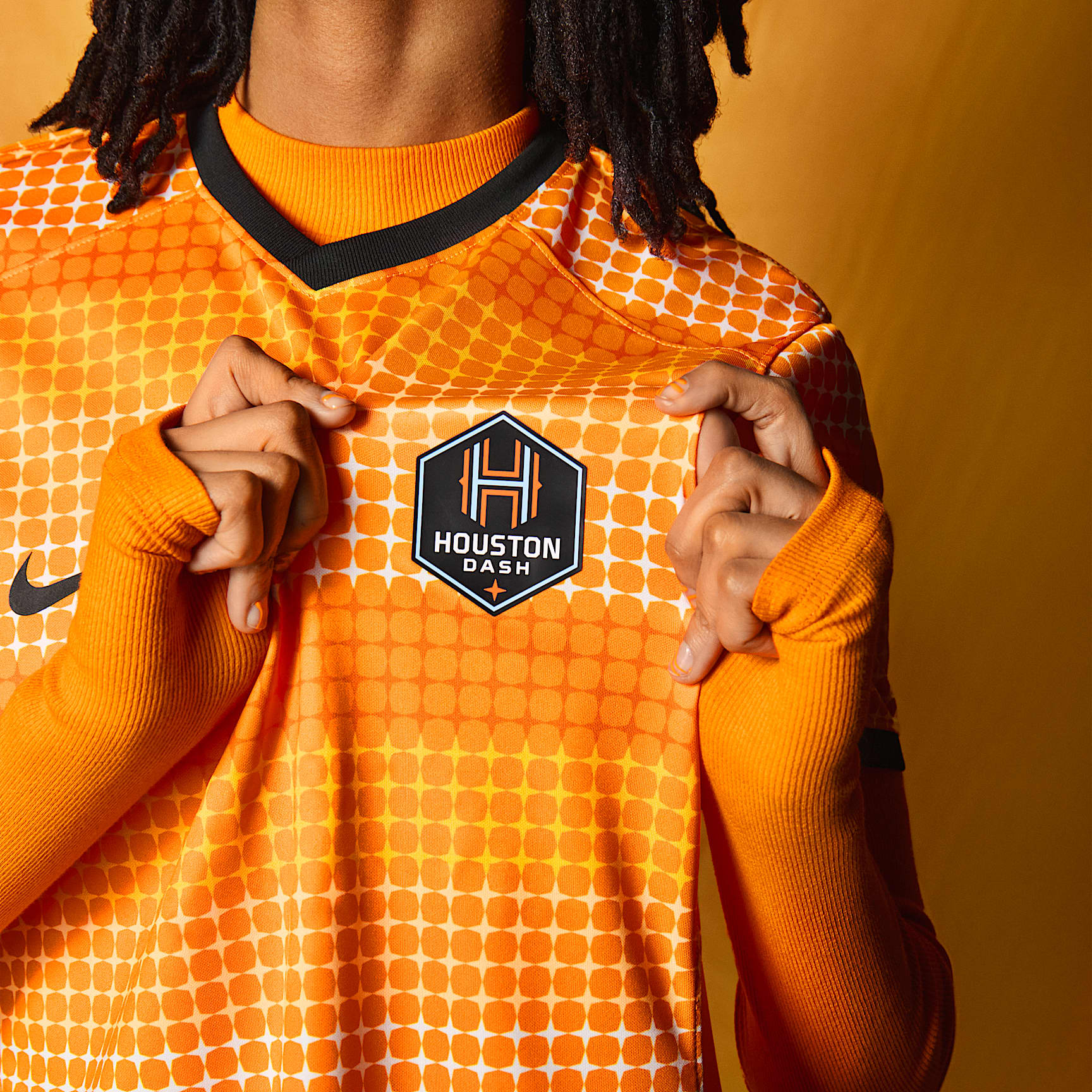 Houston Dash 2024 Stadium Primary Women's Nike Dri-FIT NWSL Replica Jersey