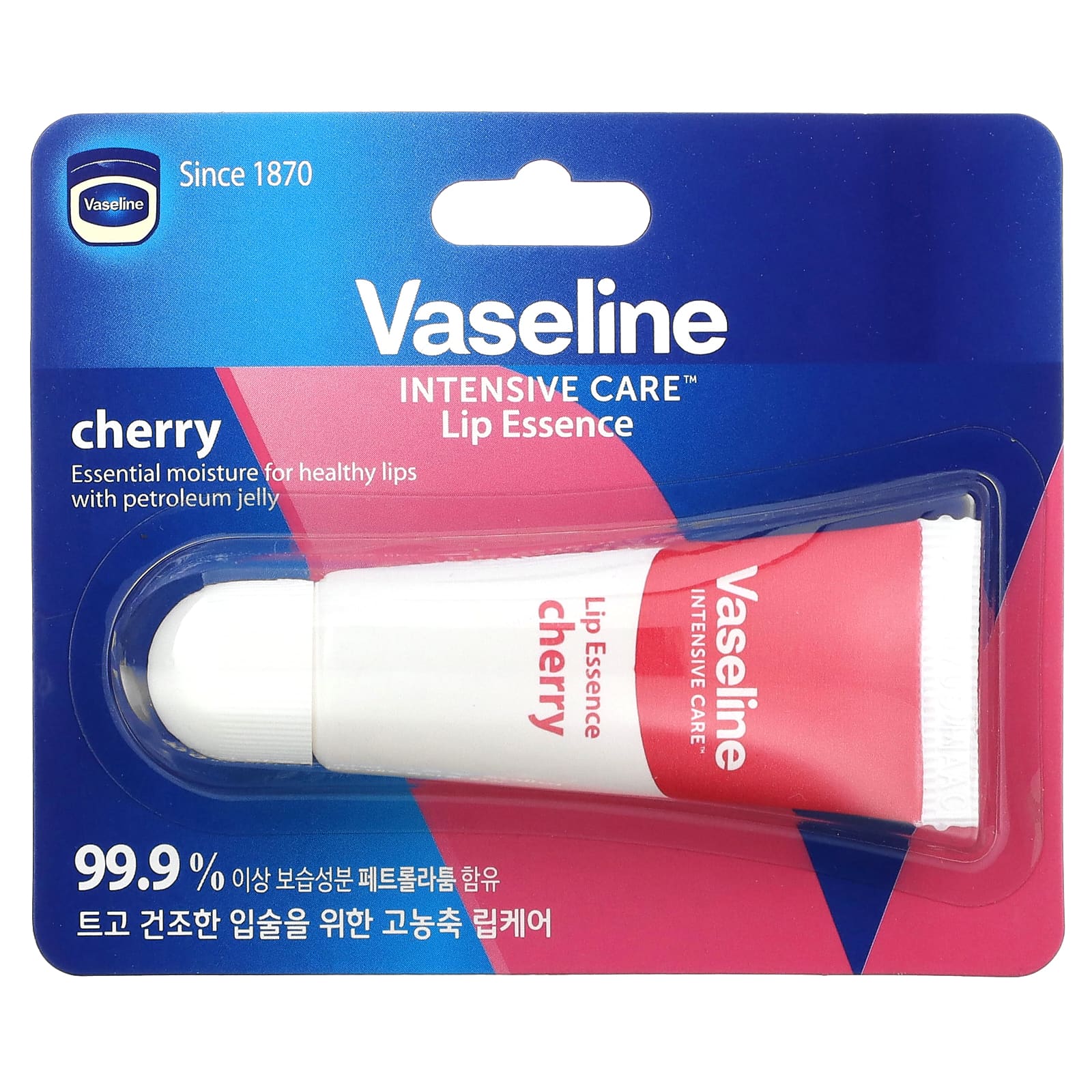 Vaseline, интенсивный уход, эссенция для губ, вишня, 10 мл