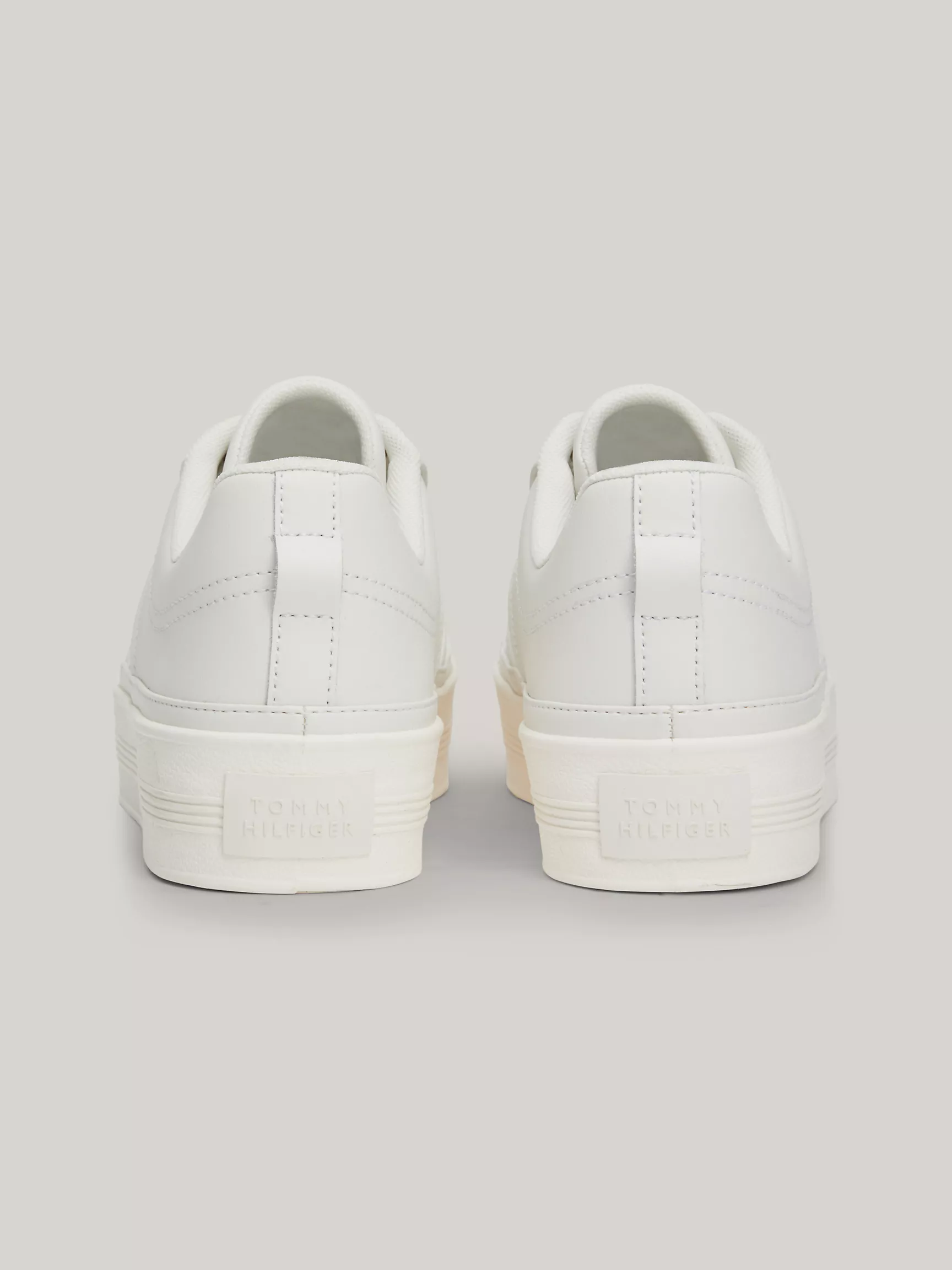 Женские кроссовки Tommy Hilfiger, Кожаные кеды на платформе с логотипом TH