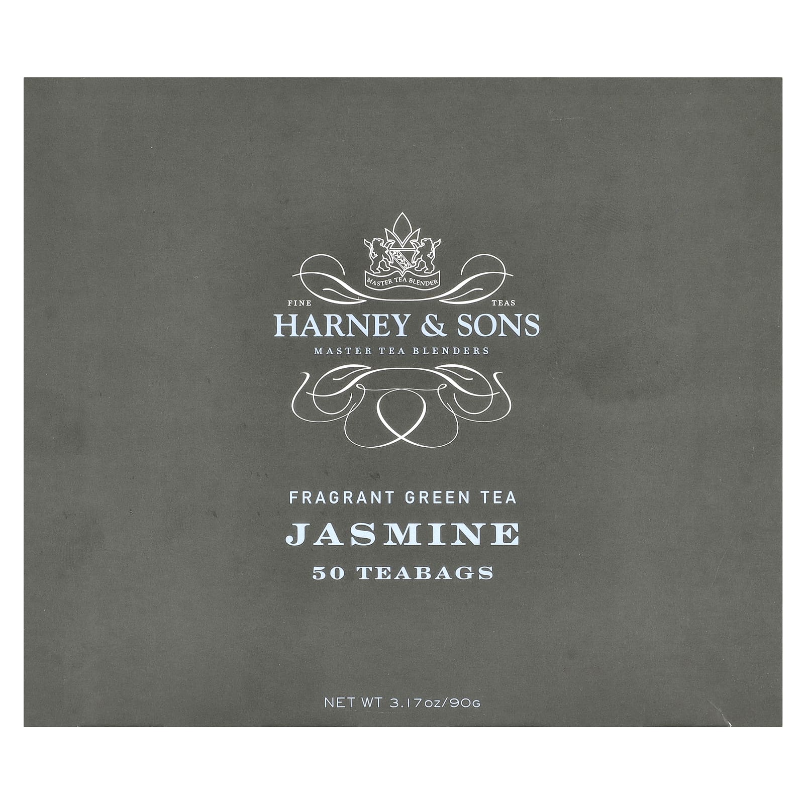 Harney & Sons, Ароматный зеленый чай, жасмин, 50 пакетиков, 90 г (3,17 унции)