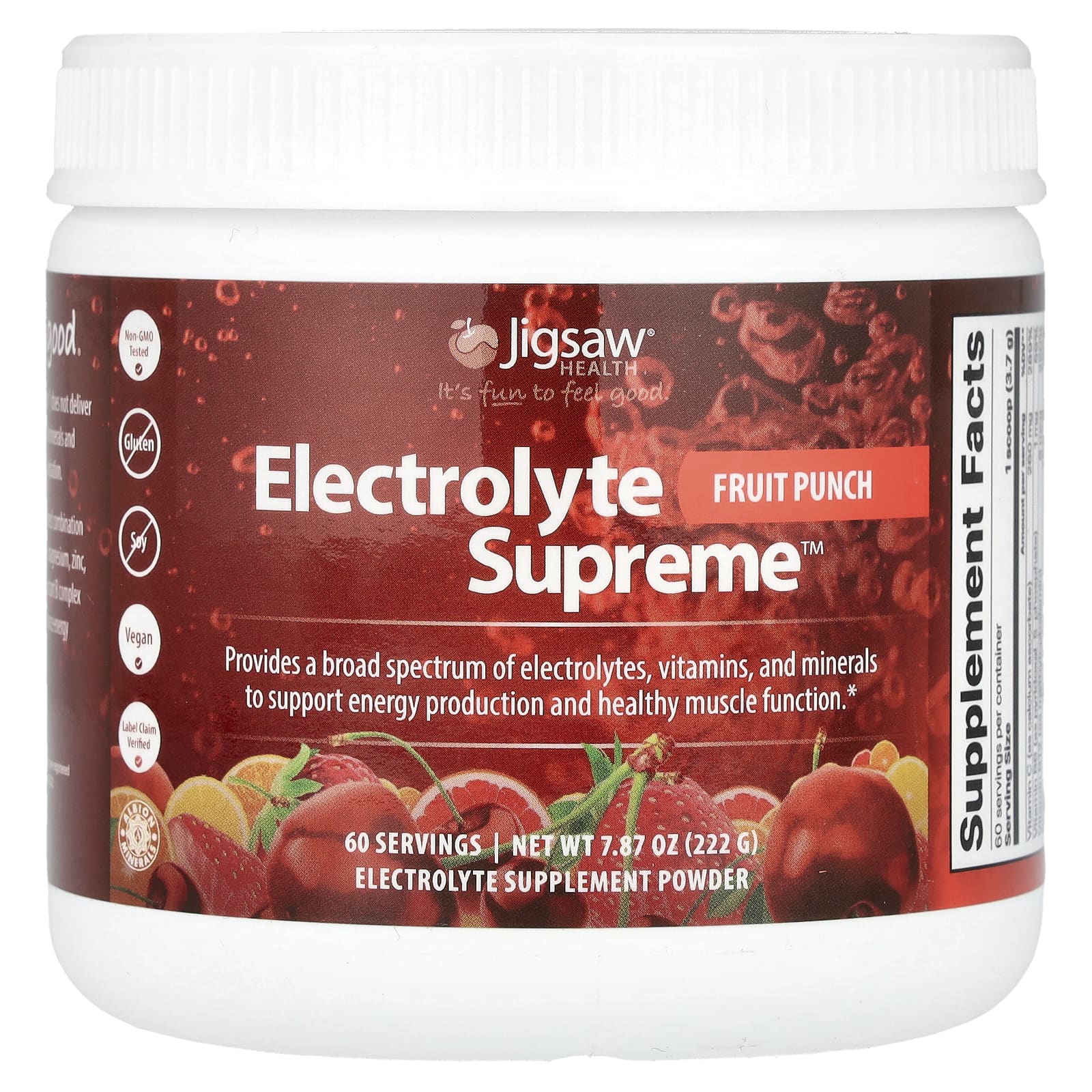 Jigsaw Health, Electrolyte Supreme, фруктовый пунш, 336 г (11,9 унции)