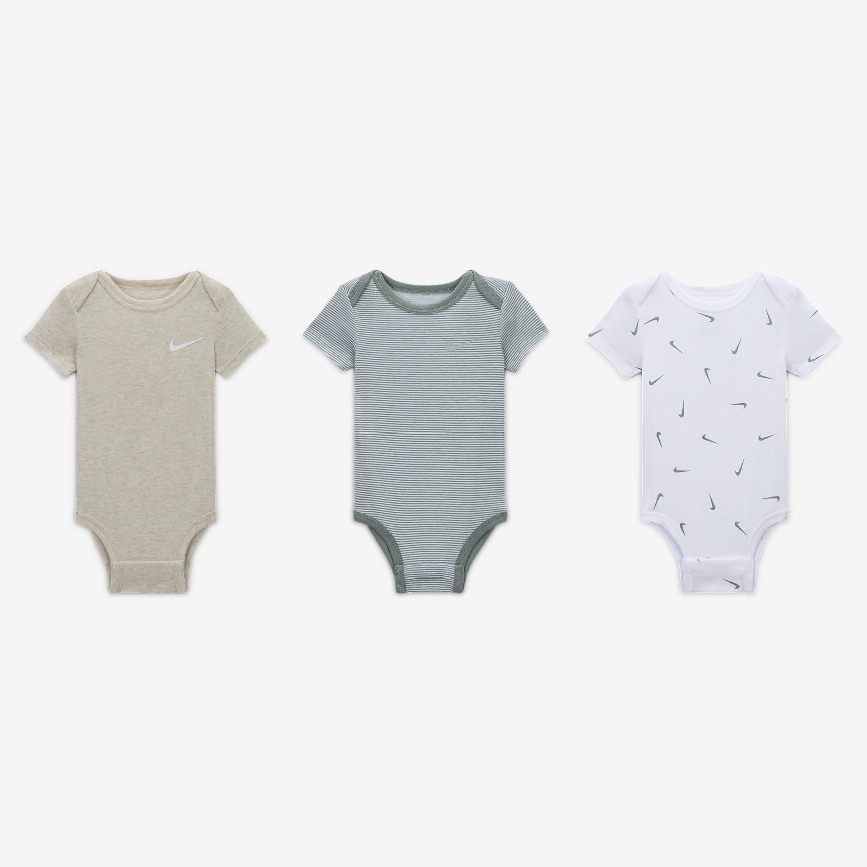Nike E1D1 Baby (0-9M) Mix and Match Bodysuits (3-Pack)