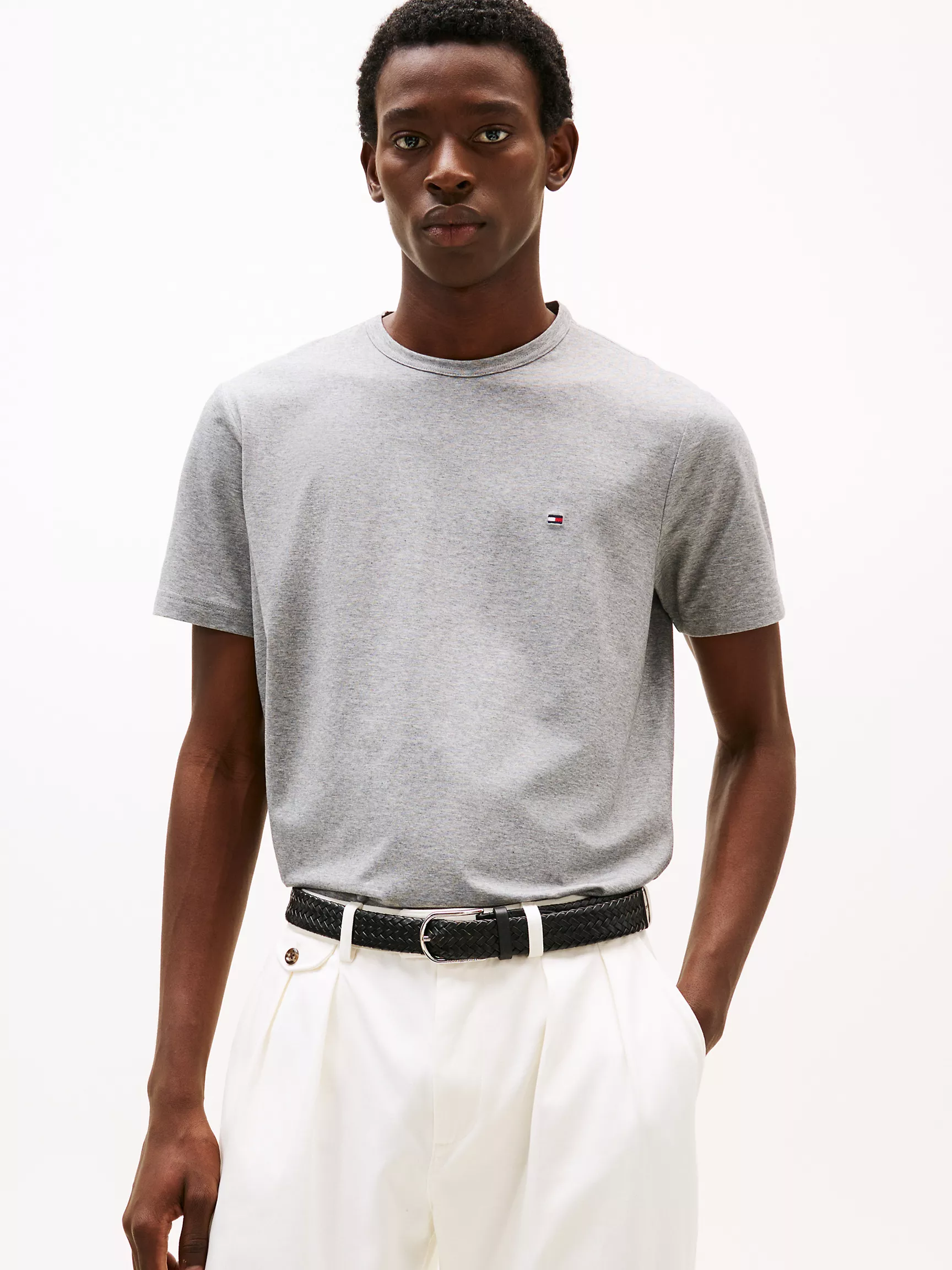 Мужская футболка Tommy Hilfiger, Однотонная технологичная футболка