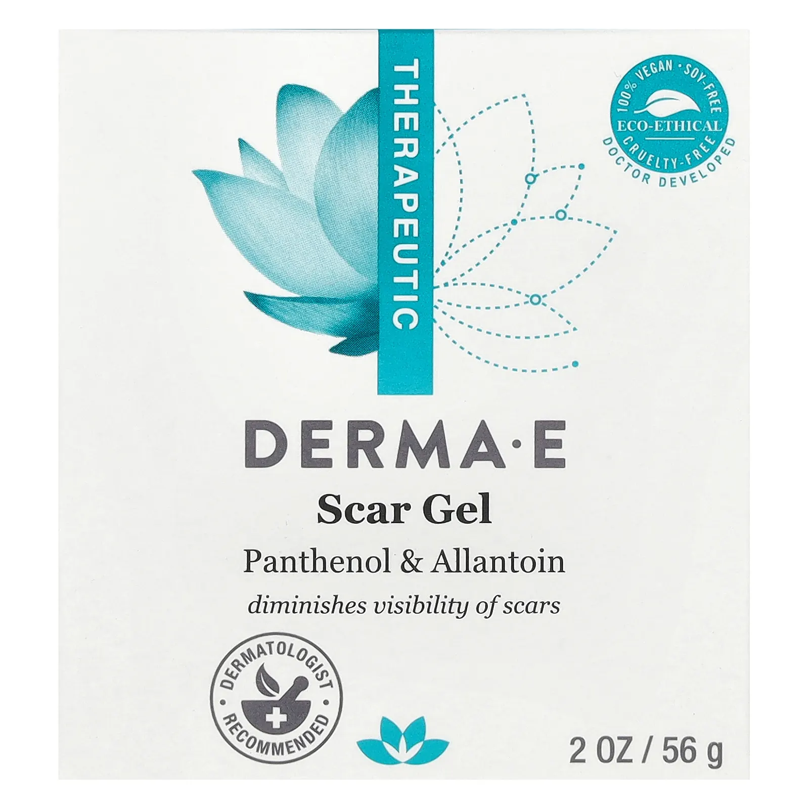 DERMA E, Гель против рубцов, 56 г