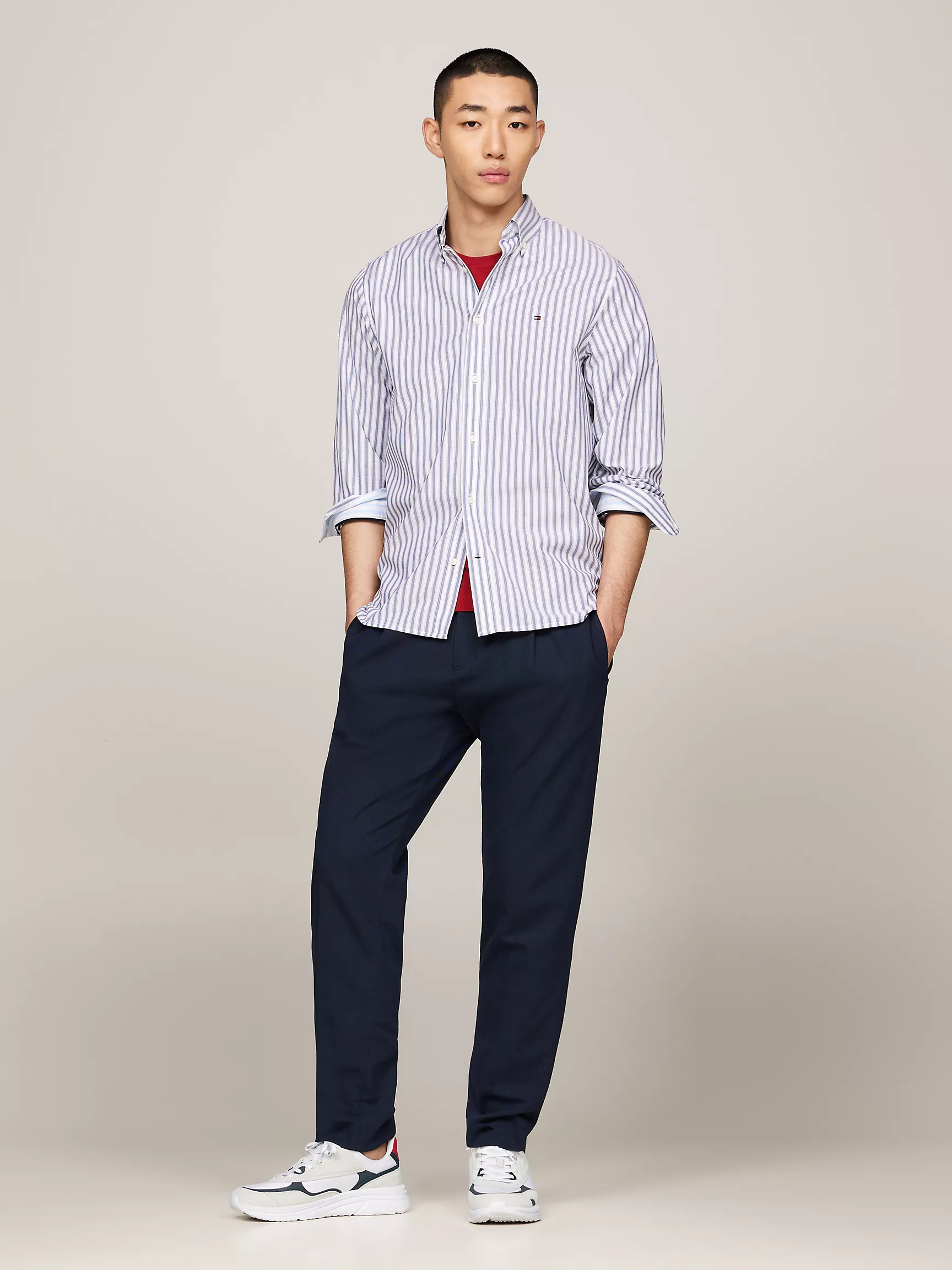 Мужские кроссовки Tommy Hilfiger, Кроссовки Hilfiger с замшевыми вставками и массивной подошвой