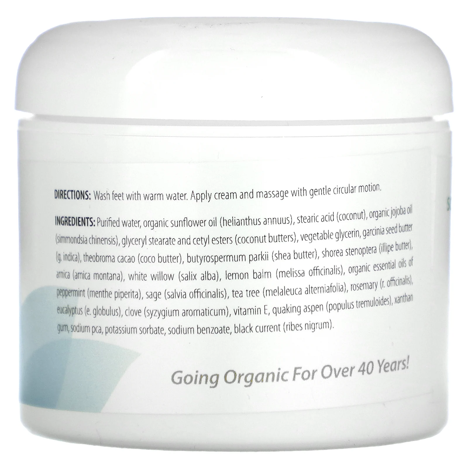 Abra Therapeutics, Крем для ног, перечная мята и ива, 126 г (4,5 унции)