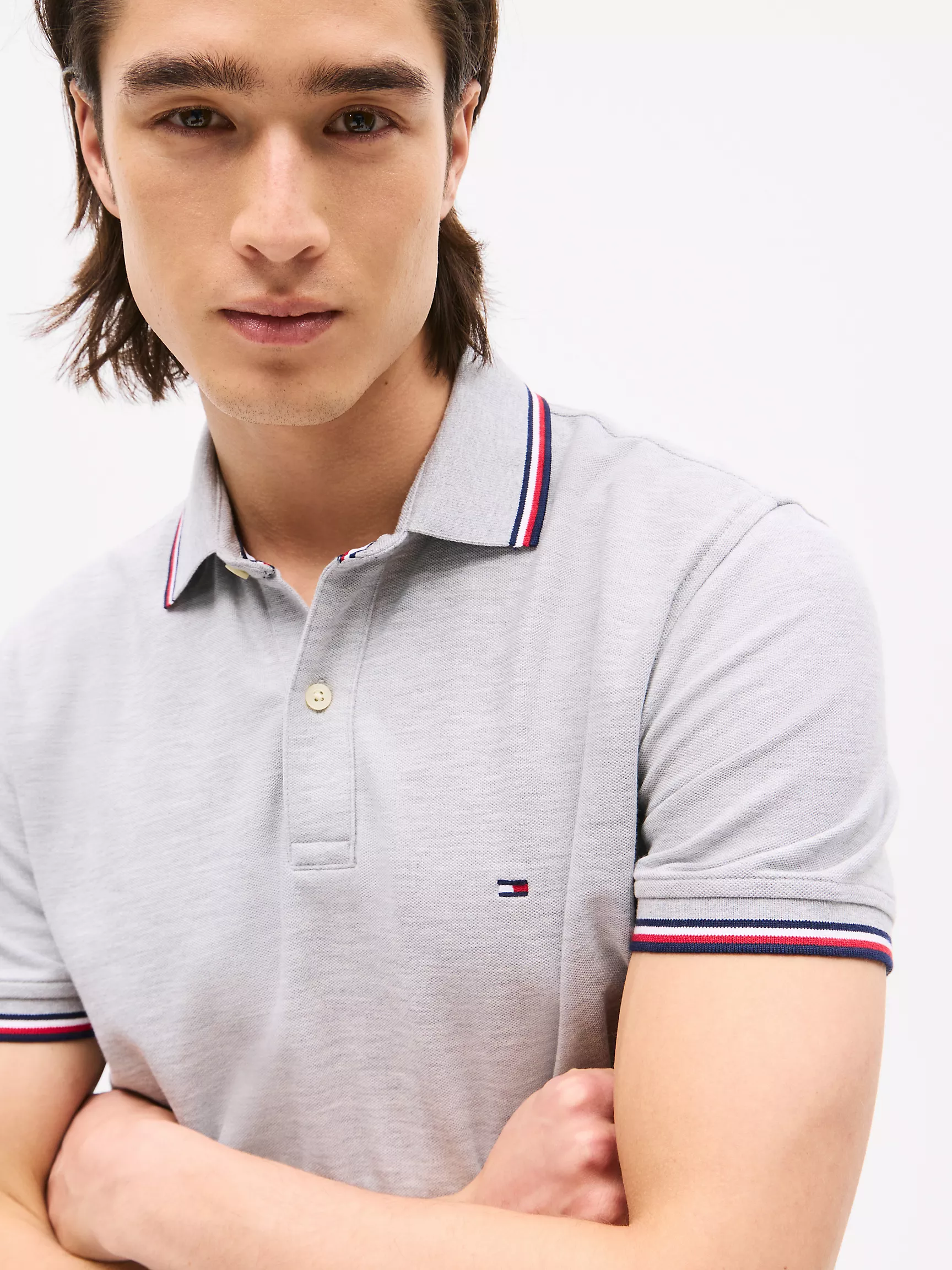 Мужское поло Tommy Hilfiger, Влагоотводящее поло Tommy стандартного кроя