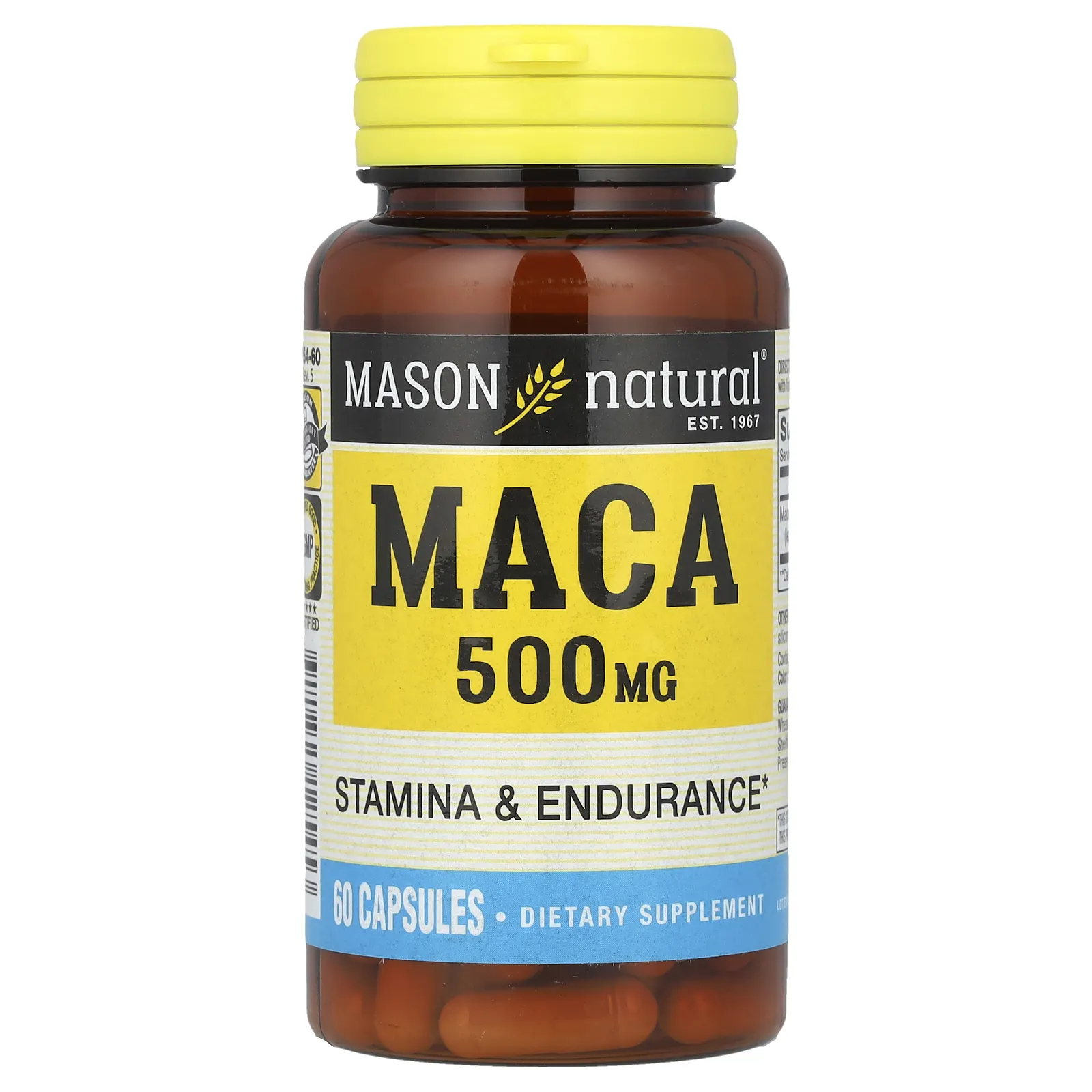 Mason Natural, Мака, 500 мг, 60 капсул