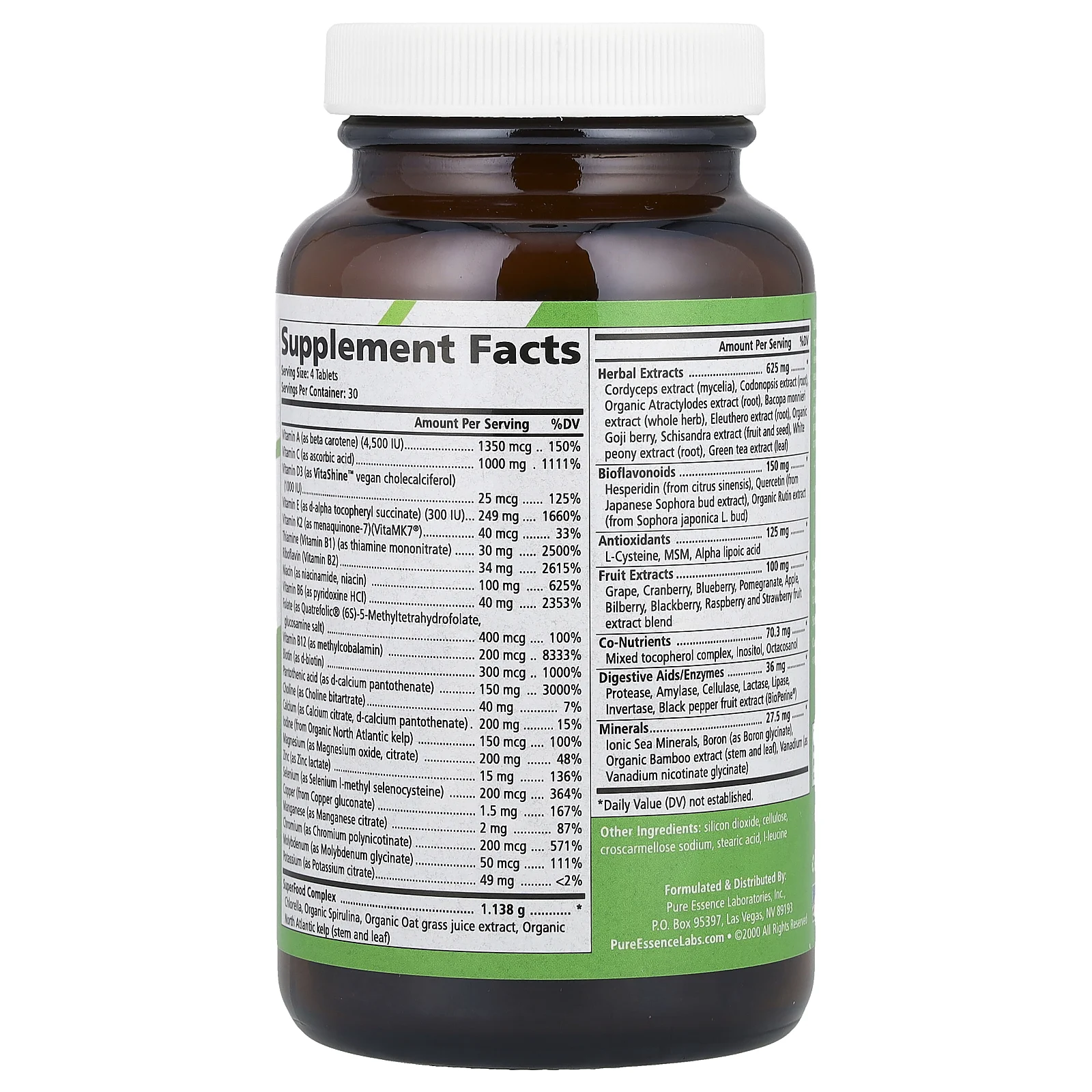 Pure Essence, LifeEssence, 120 таблеток