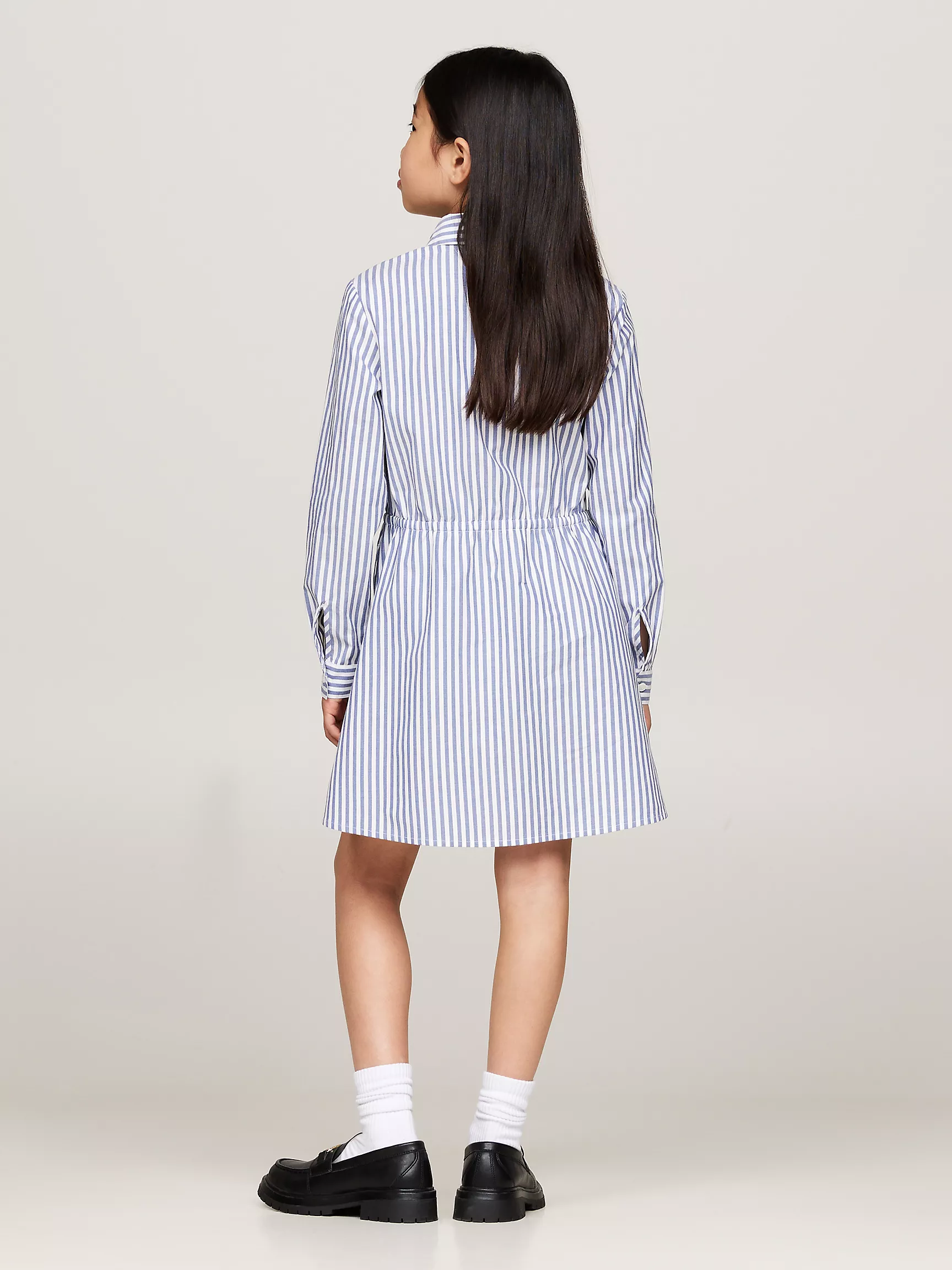 Платье для девочек Tommy Hilfiger, Детское полосатое платье-рубашка Ithaca