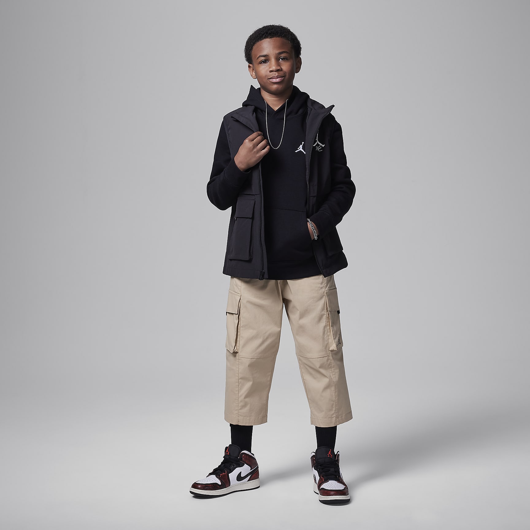 Jordan Big Kids' Brooklyn Fleece Pullover Hoodie