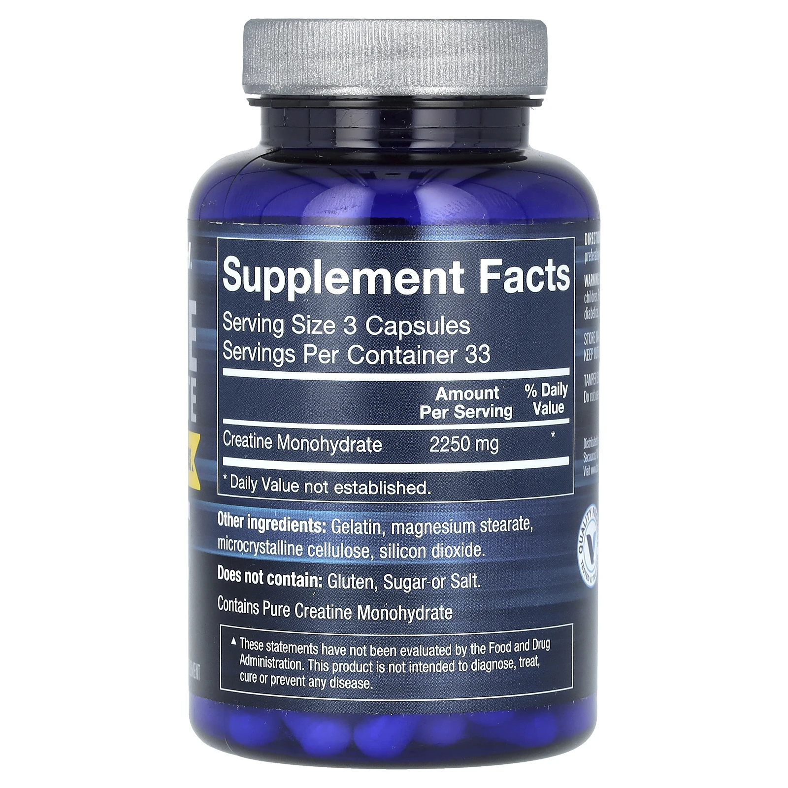 BodyTech, моногидрат креатина, 100 капсул