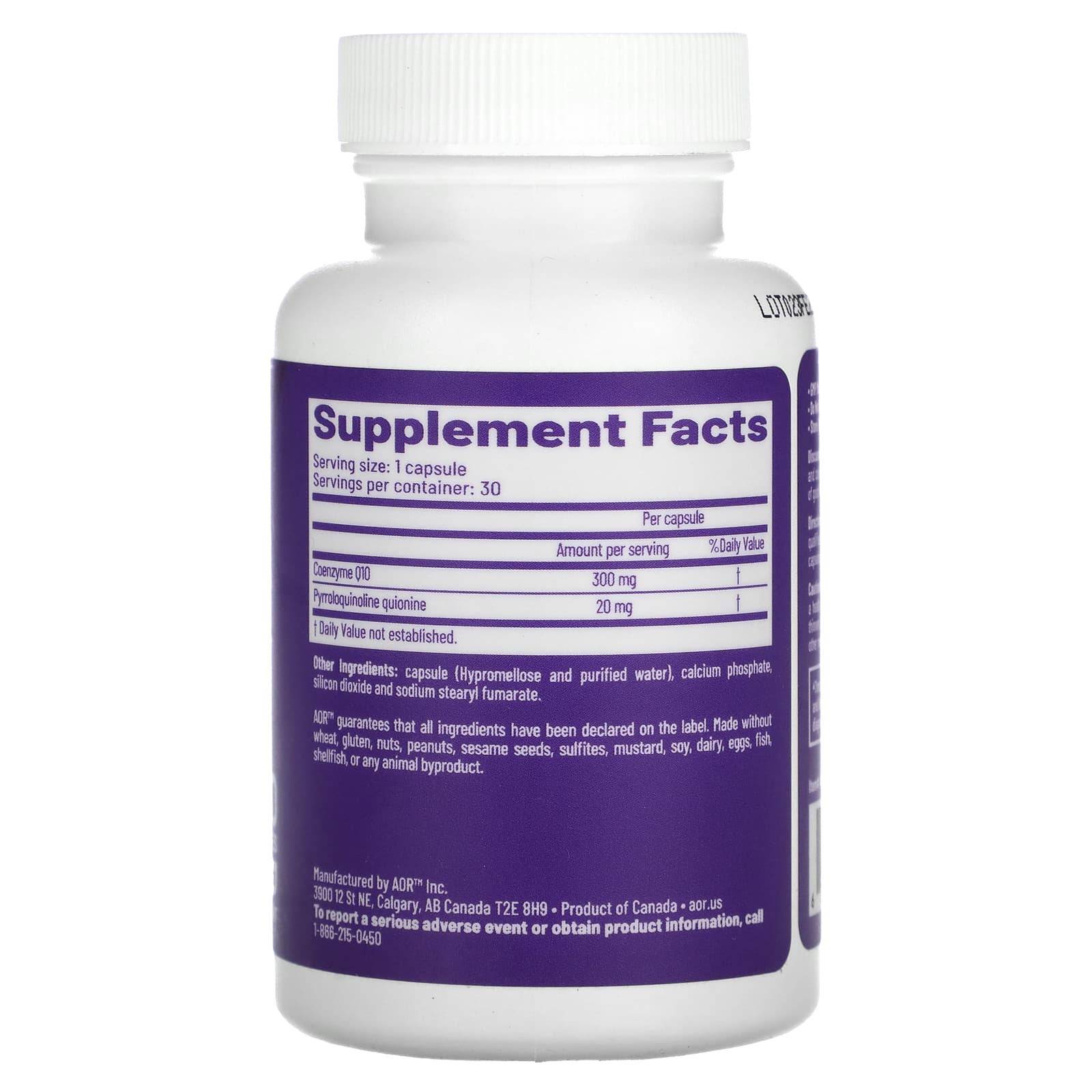 Advanced Orthomolecular Research AOR, Cogni-Q`` 30 капсул