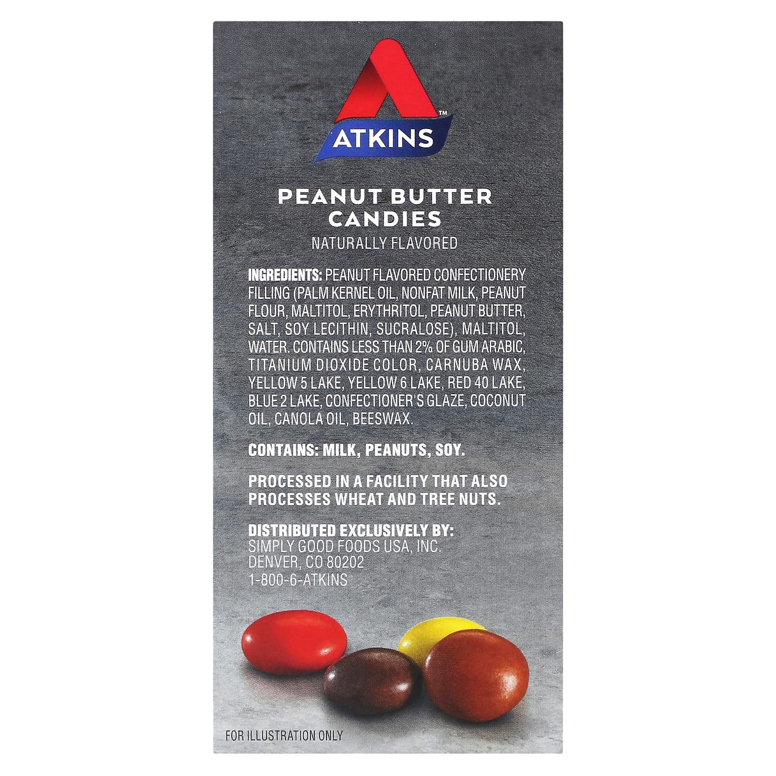 Atkins, Endulge, конфеты с арахисовой пастой, 5 батончиков по 28 г (1 унция)