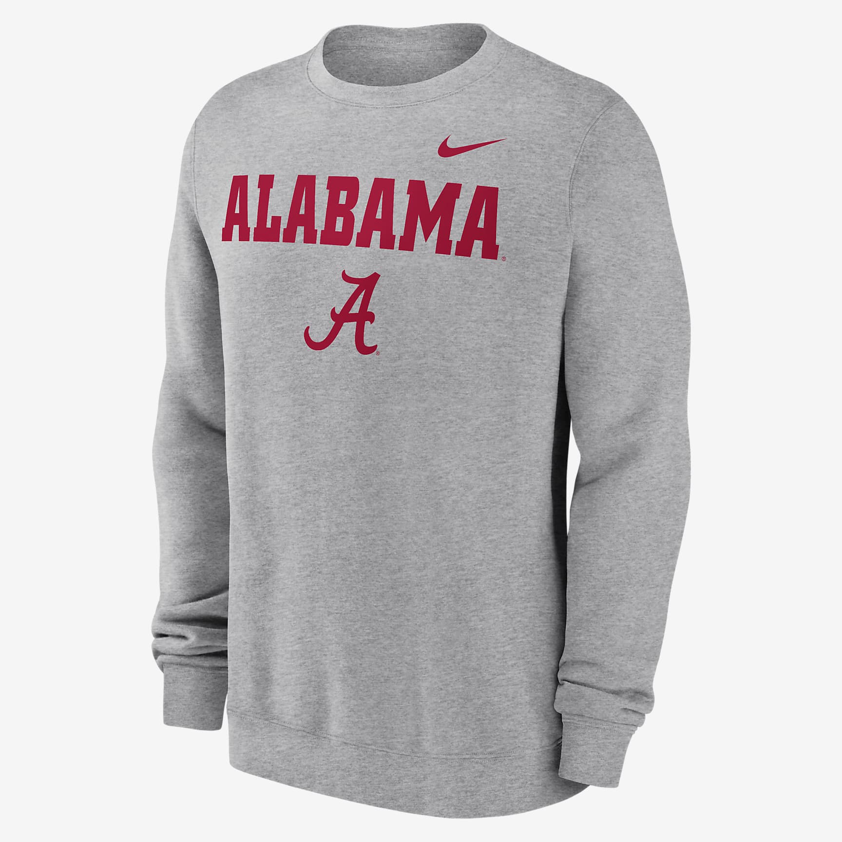 Alabama Crimson Tide Primetime Primary Stack Men's Nike College Pullover Crew