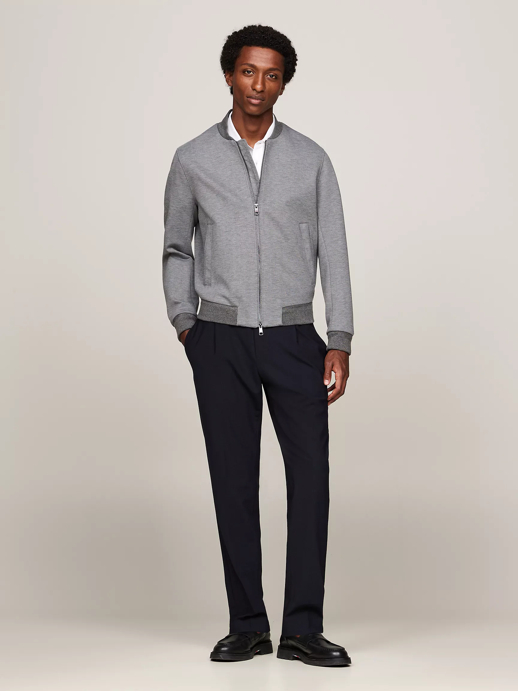 Мужская куртка Tommy Hilfiger, Блейзер-бомбер из миланского трикотажа