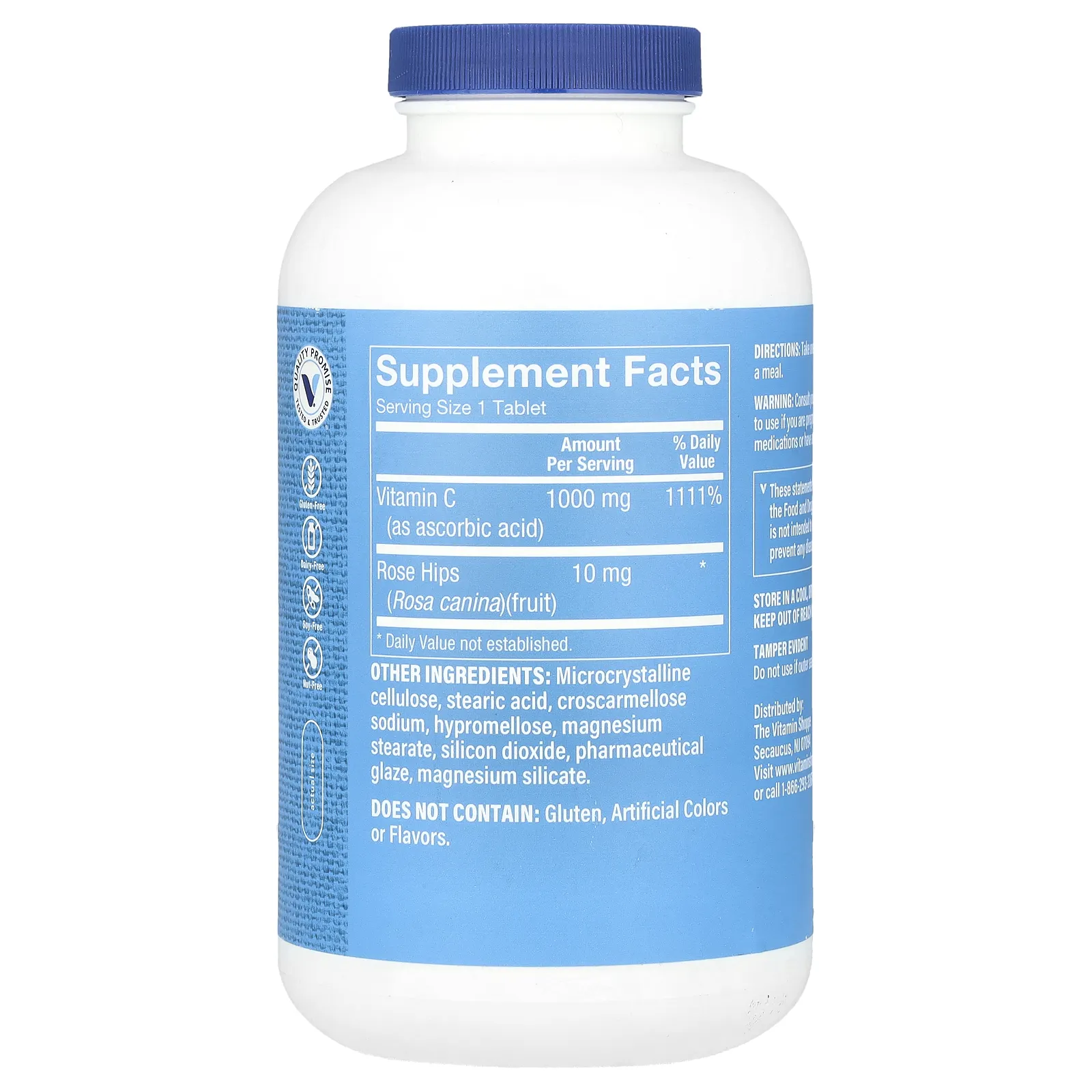 The Vitamin Shoppe, Витамин C с шиповником, 600 таблеток