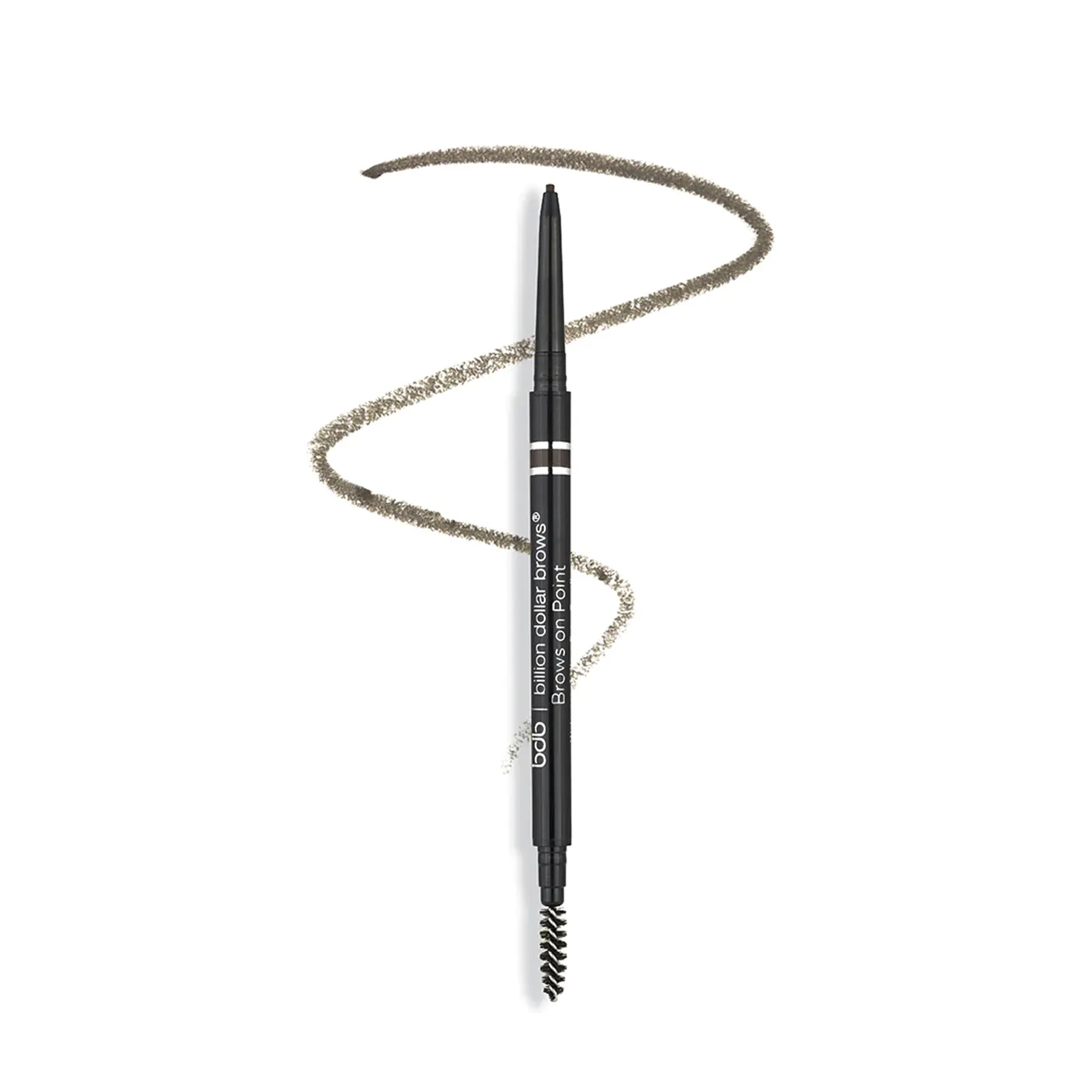 Billion Dollar Beauty, Brows on Point: брови на миллиард долларов микрокарандаш для бровей, серо-коричневый, 0,002 унции (0,002 унции)