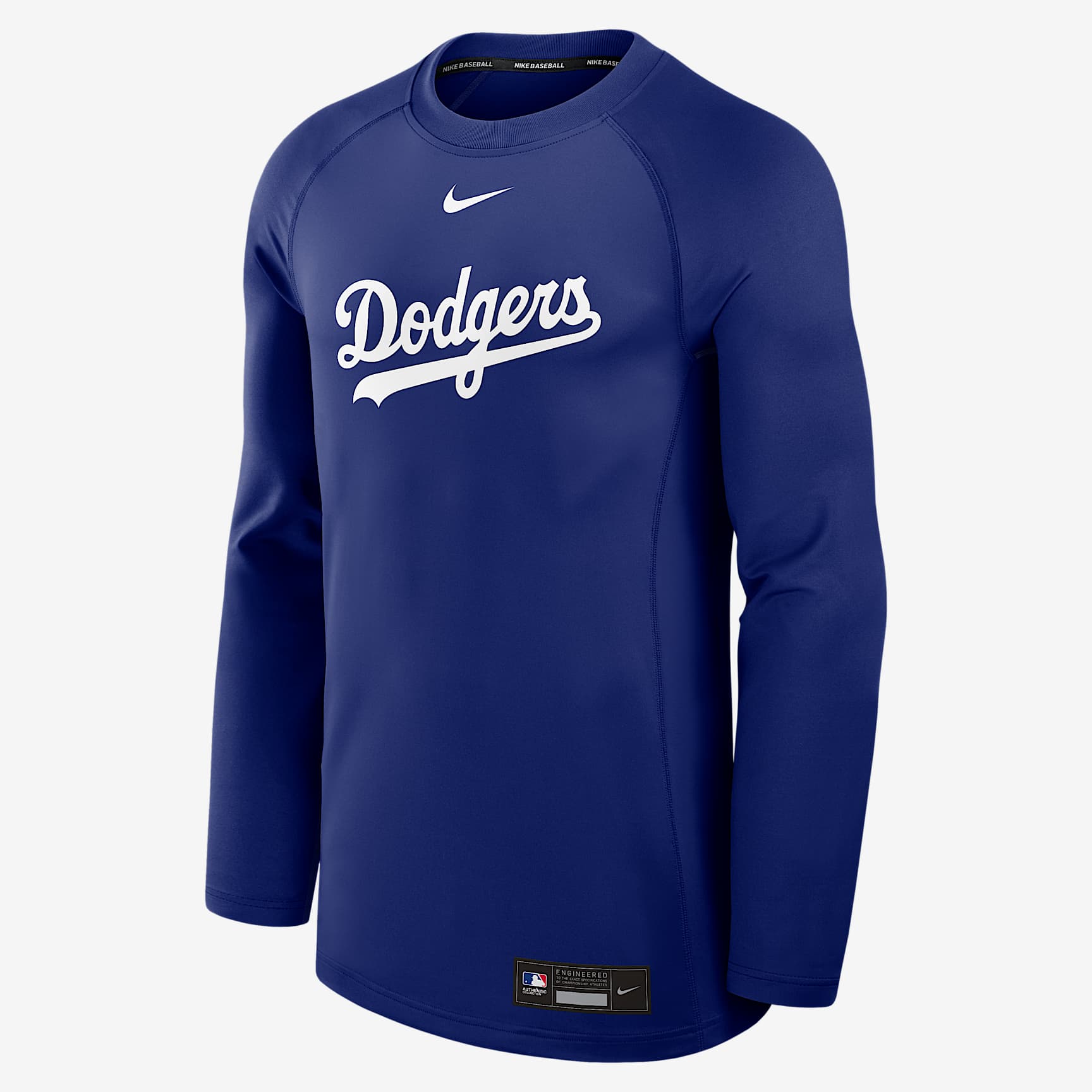Los Angeles Dodgers Authentic Collection Game Time Men's Nike Dri-FIT MLB Pullover Crew