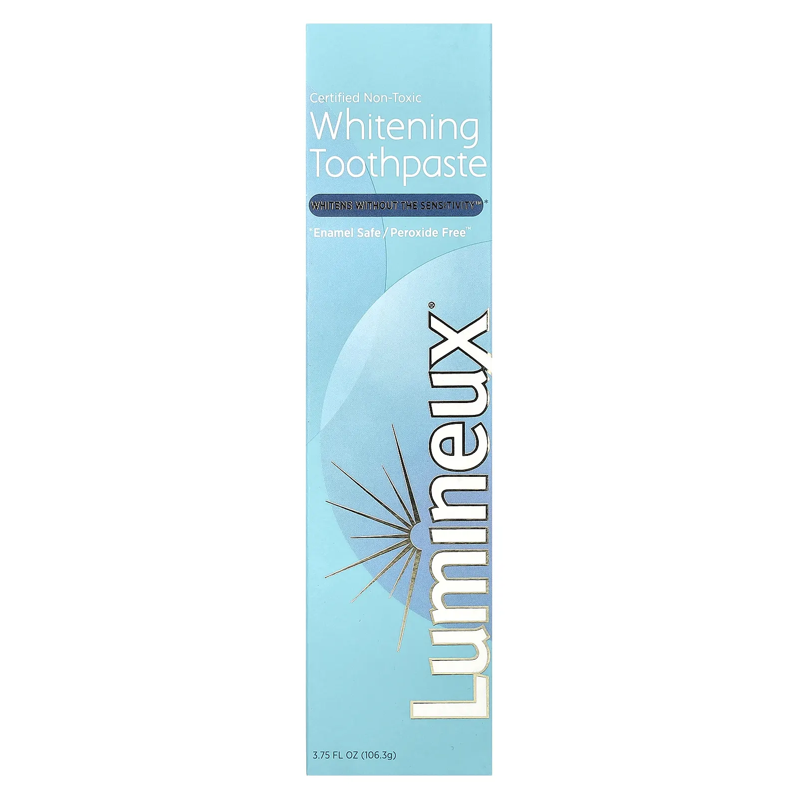 Lumineux Oral Essentials, Сертифицированная нетоксичная отбеливающая зубная паста, 106 г (3,75 унции)